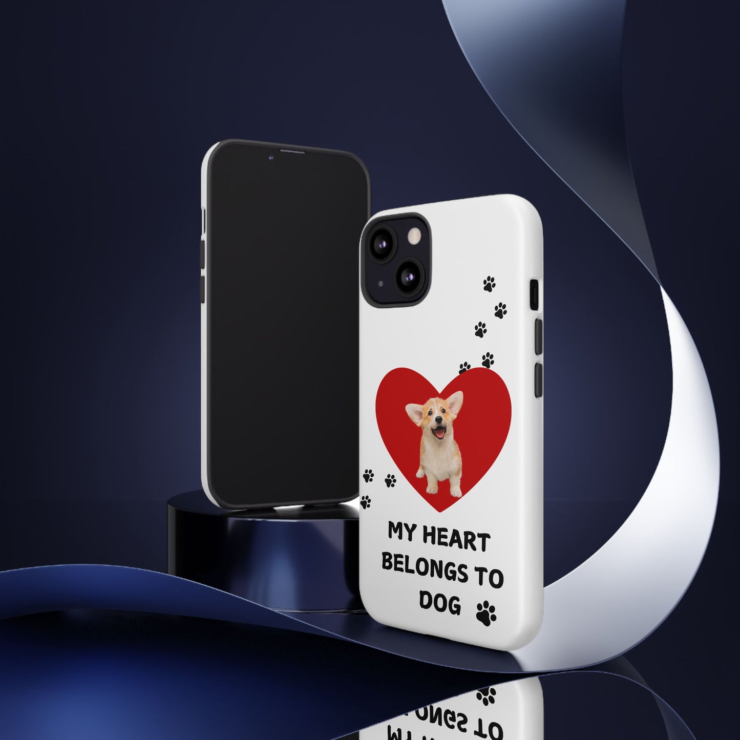 My Heart Belongs to Dog -Corgi Pup Version- Smart Phone Tough Case