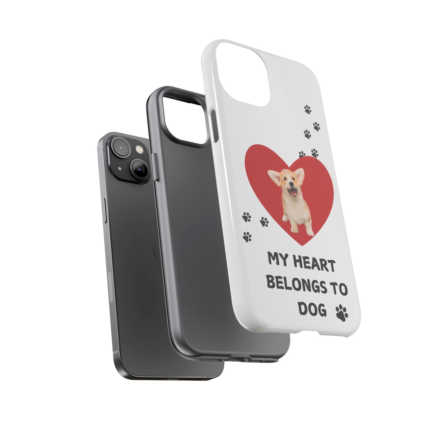 My Heart Belongs to Dog -Corgi Pup Version- Smart Phone Tough Case