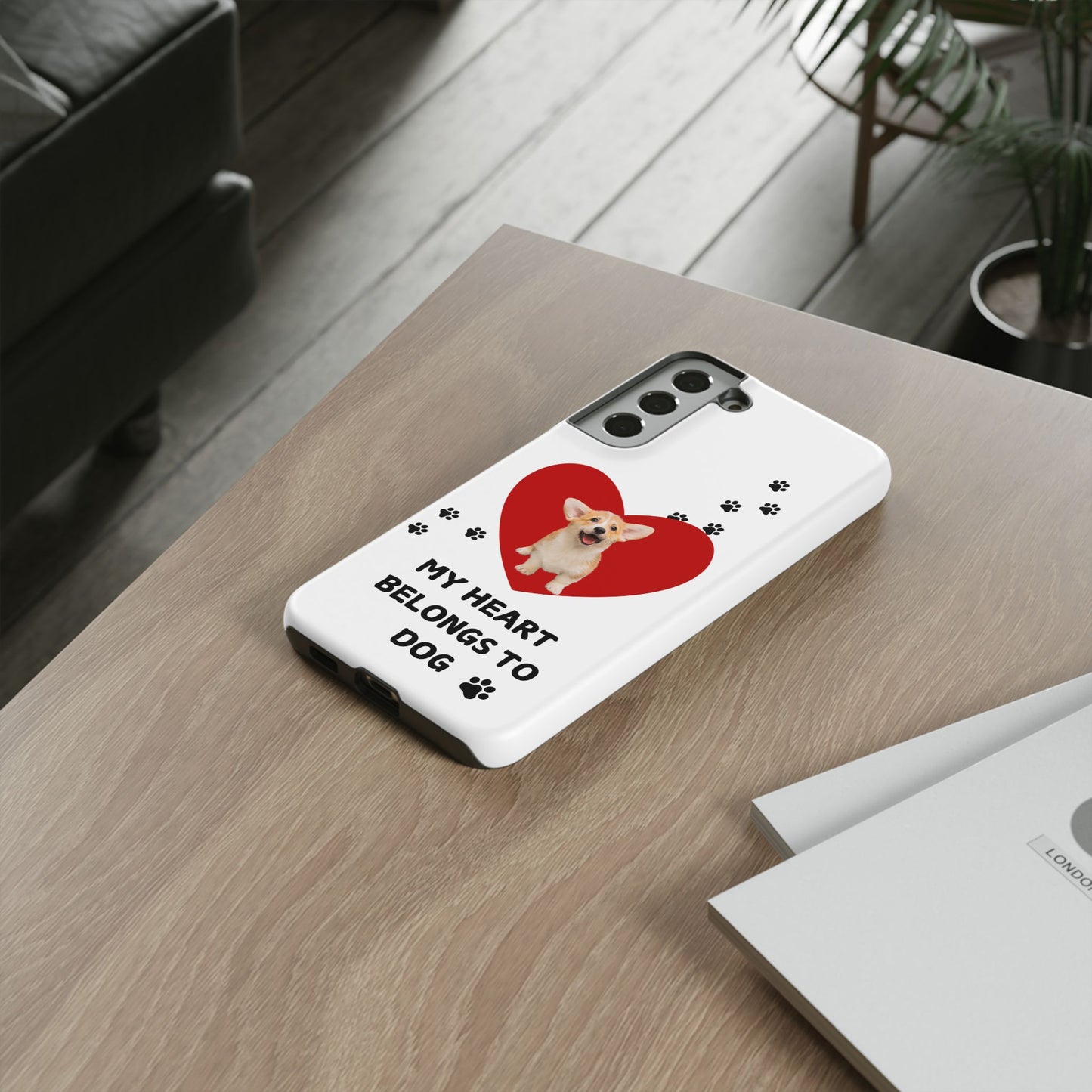 My Heart Belongs to Dog -Corgi Pup Version- Smart Phone Tough Case
