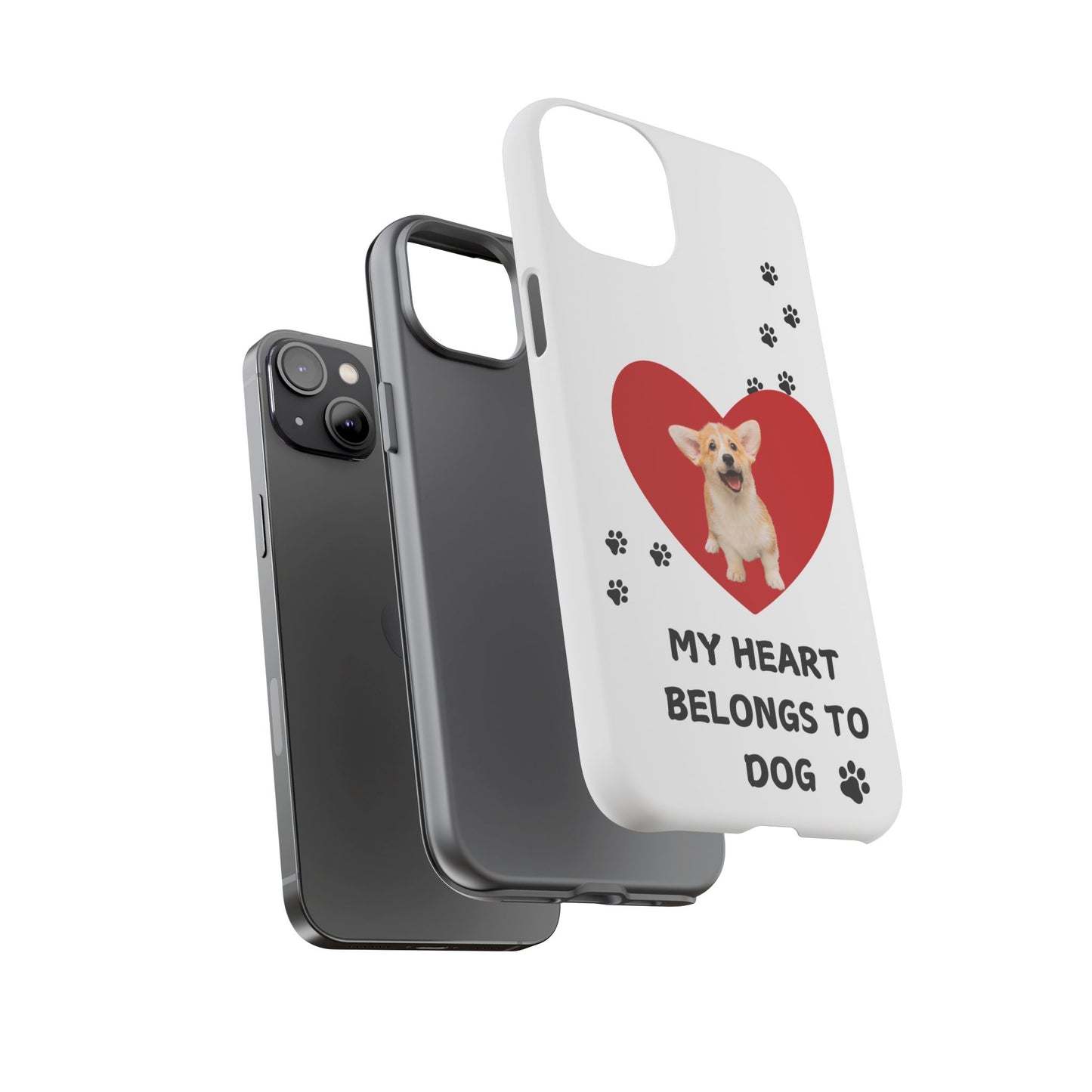 My Heart Belongs to Dog -Corgi Pup Version- Smart Phone Tough Case