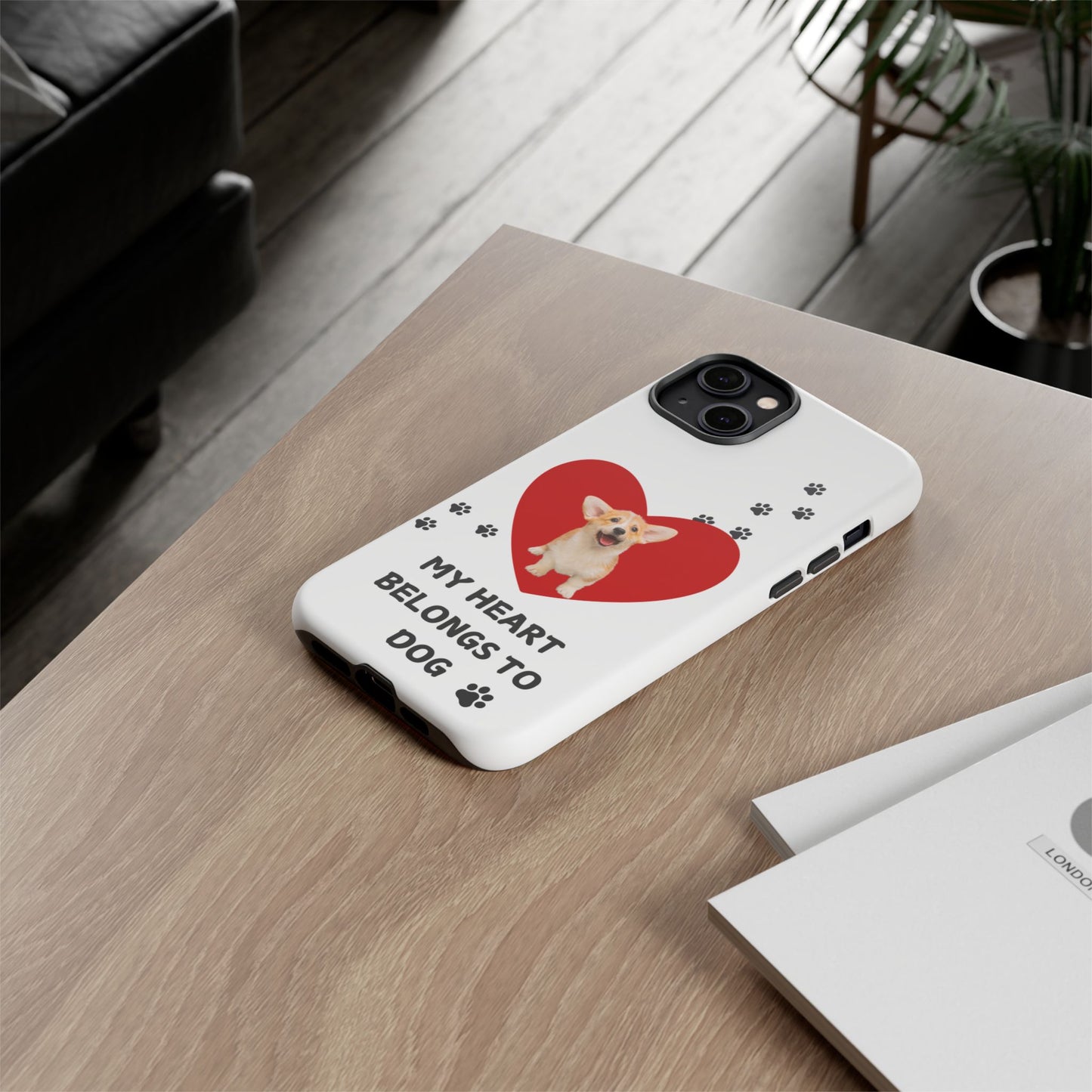My Heart Belongs to Dog -Corgi Pup Version- Smart Phone Tough Case