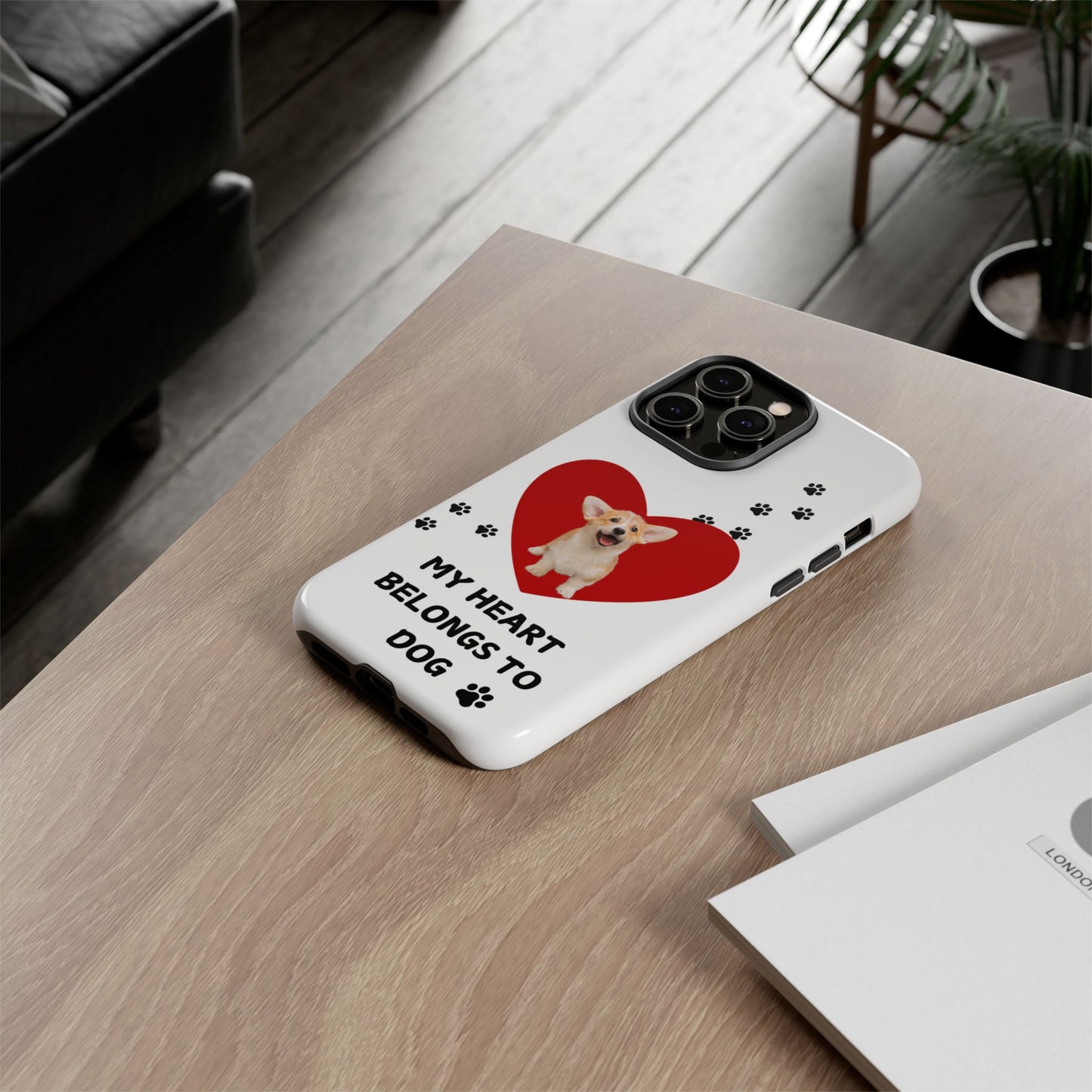 My Heart Belongs to Dog -Corgi Pup Version- Smart Phone Tough Case