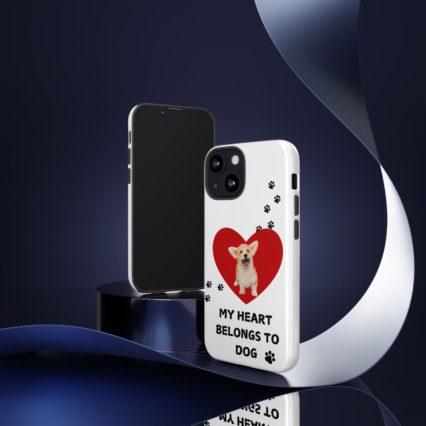 My Heart Belongs to Dog -Corgi Pup Version- Smart Phone Tough Case