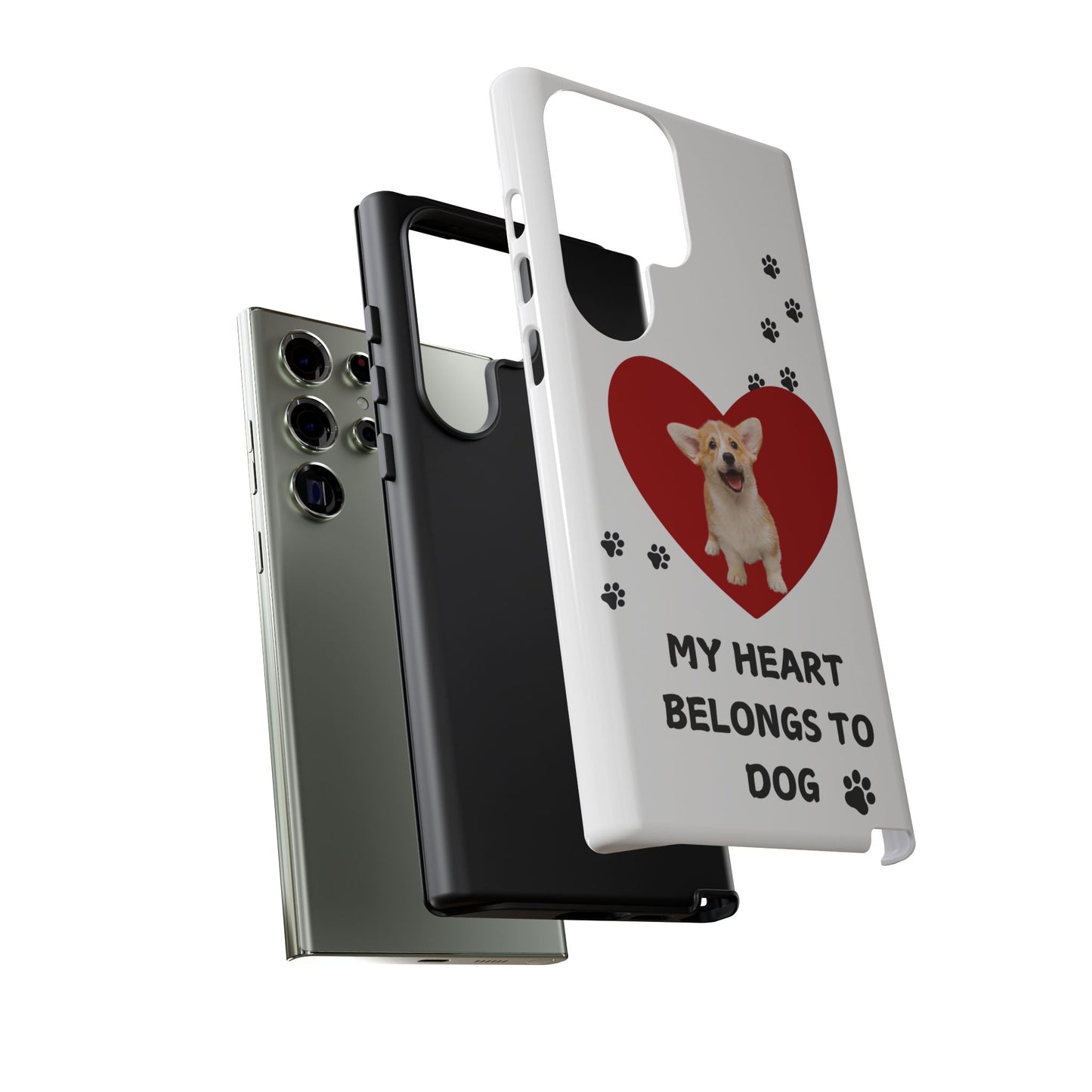 My Heart Belongs to Dog -Corgi Pup Version- Smart Phone Tough Case