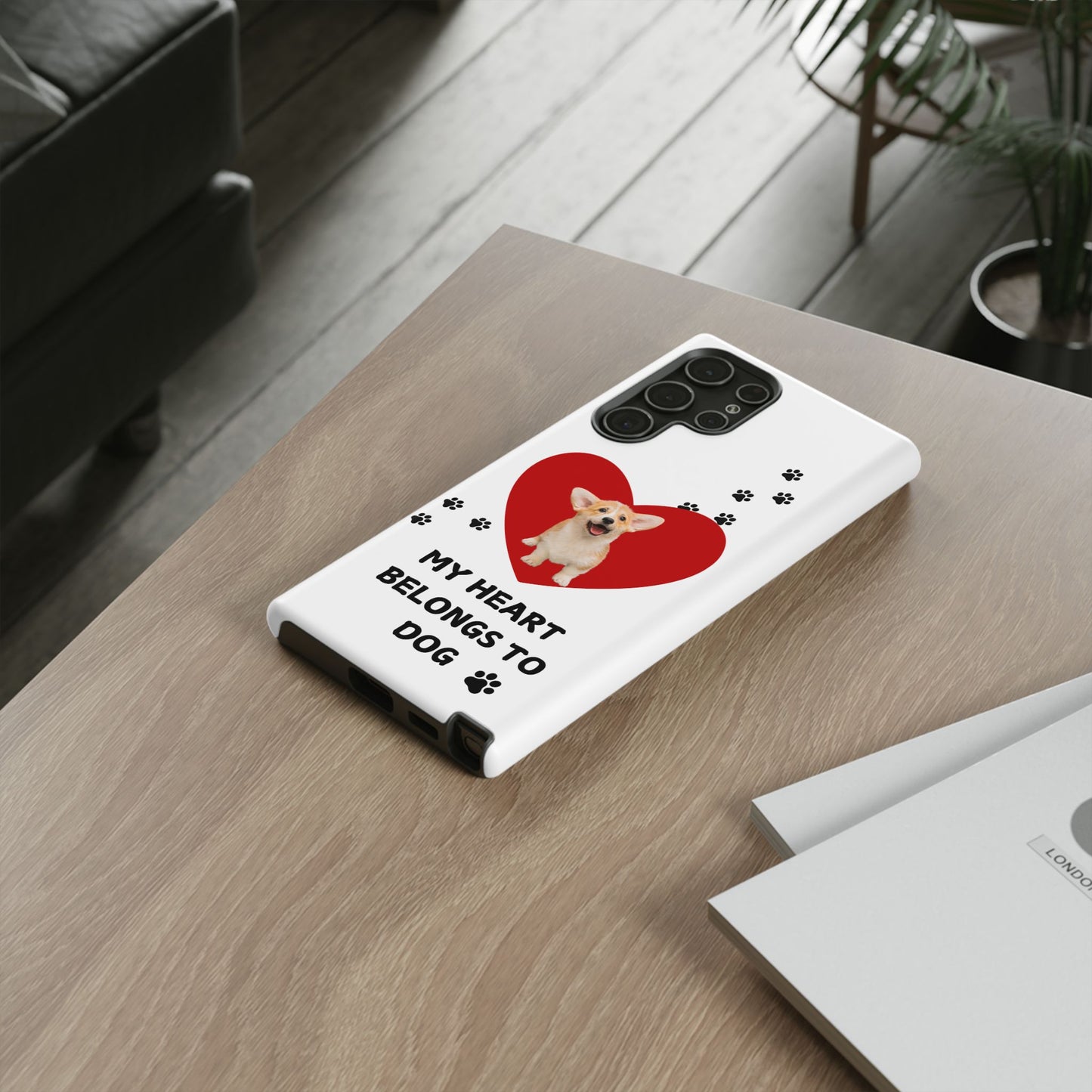 My Heart Belongs to Dog -Corgi Pup Version- Smart Phone Tough Case