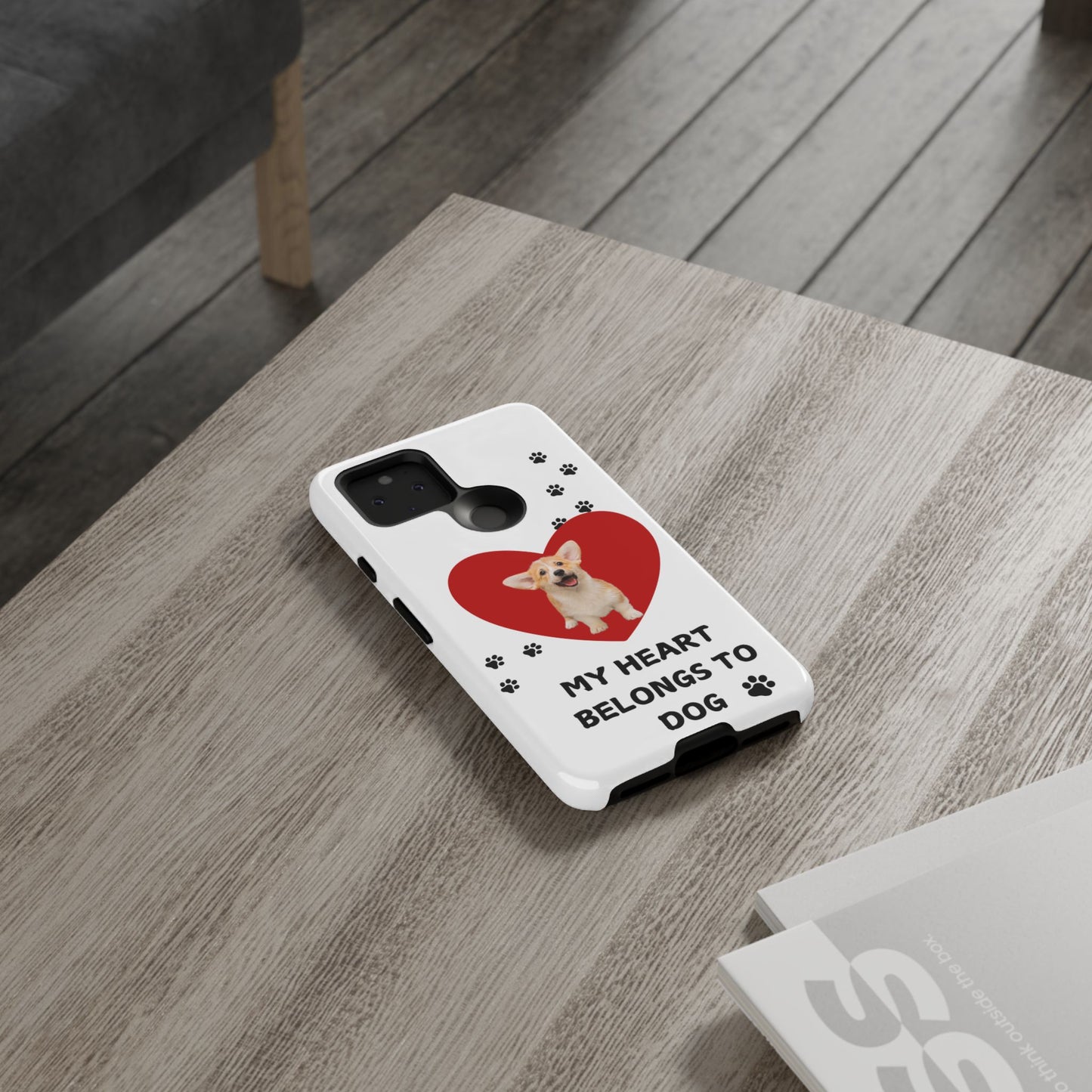 My Heart Belongs to Dog -Corgi Pup Version- Smart Phone Tough Case