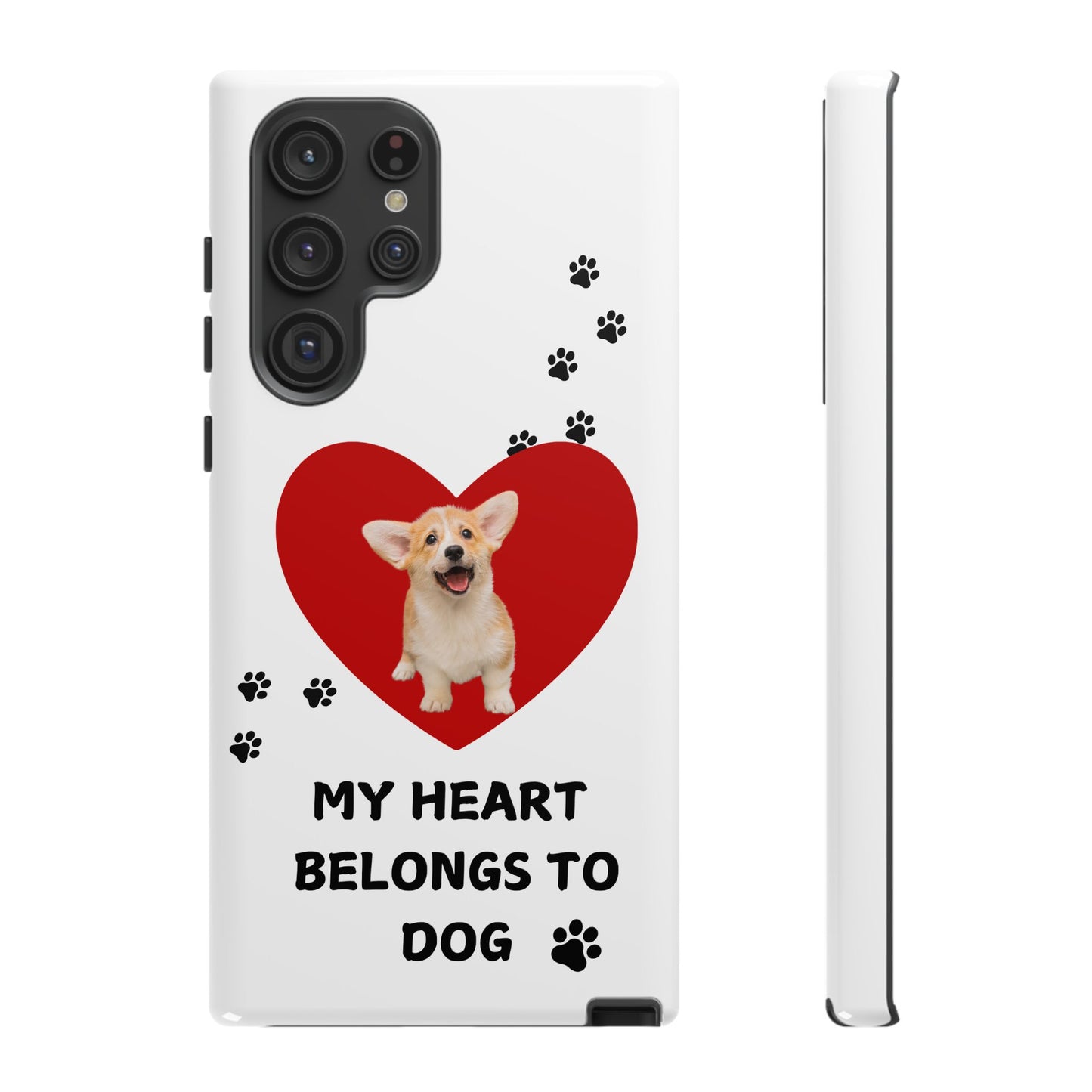 My Heart Belongs to Dog -Corgi Pup Version- Smart Phone Tough Case