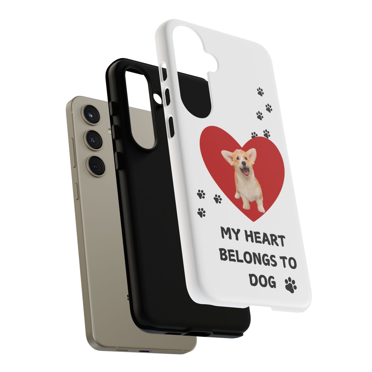 My Heart Belongs to Dog -Corgi Pup Version- Smart Phone Tough Case