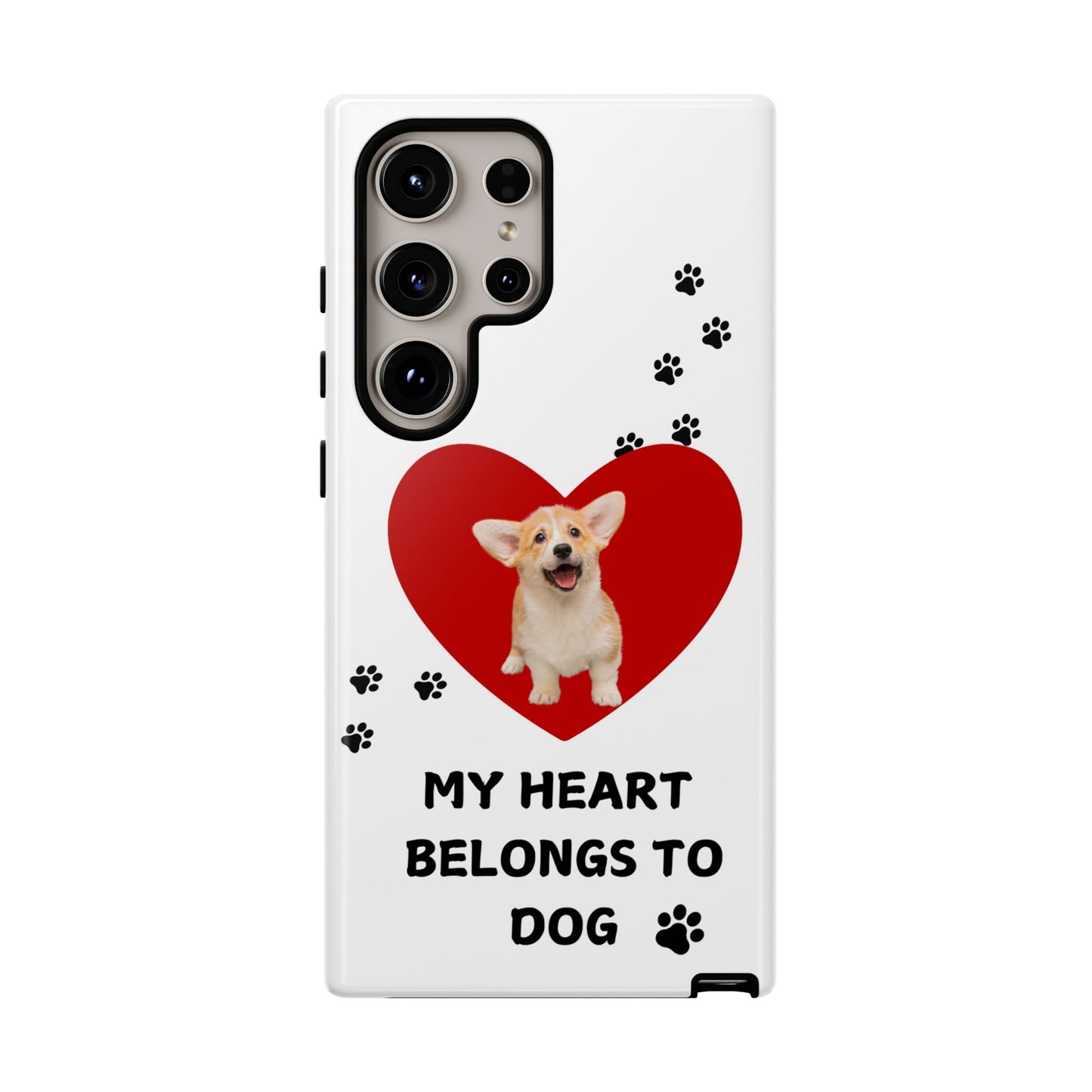 My Heart Belongs to Dog -Corgi Pup Version- Smart Phone Tough Case