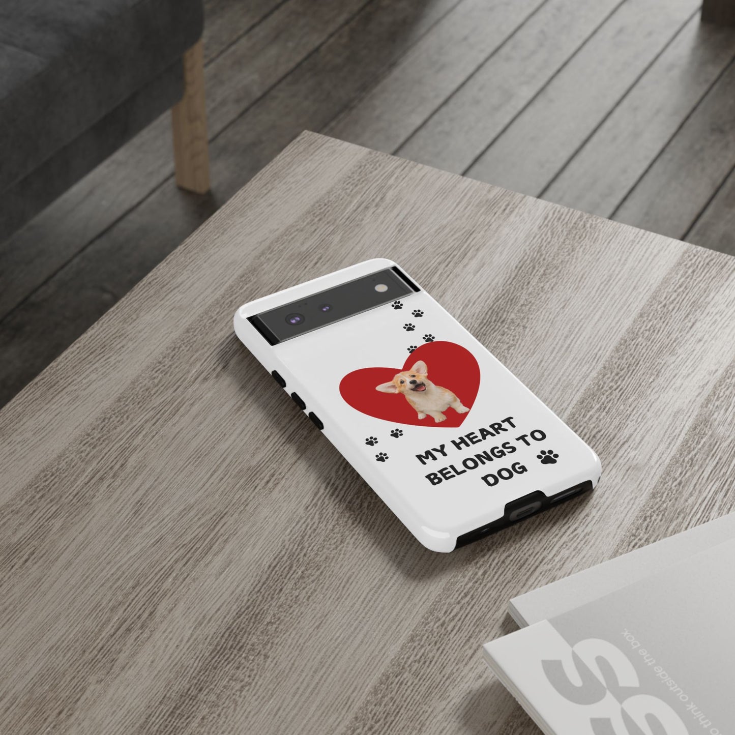 My Heart Belongs to Dog -Corgi Pup Version- Smart Phone Tough Case