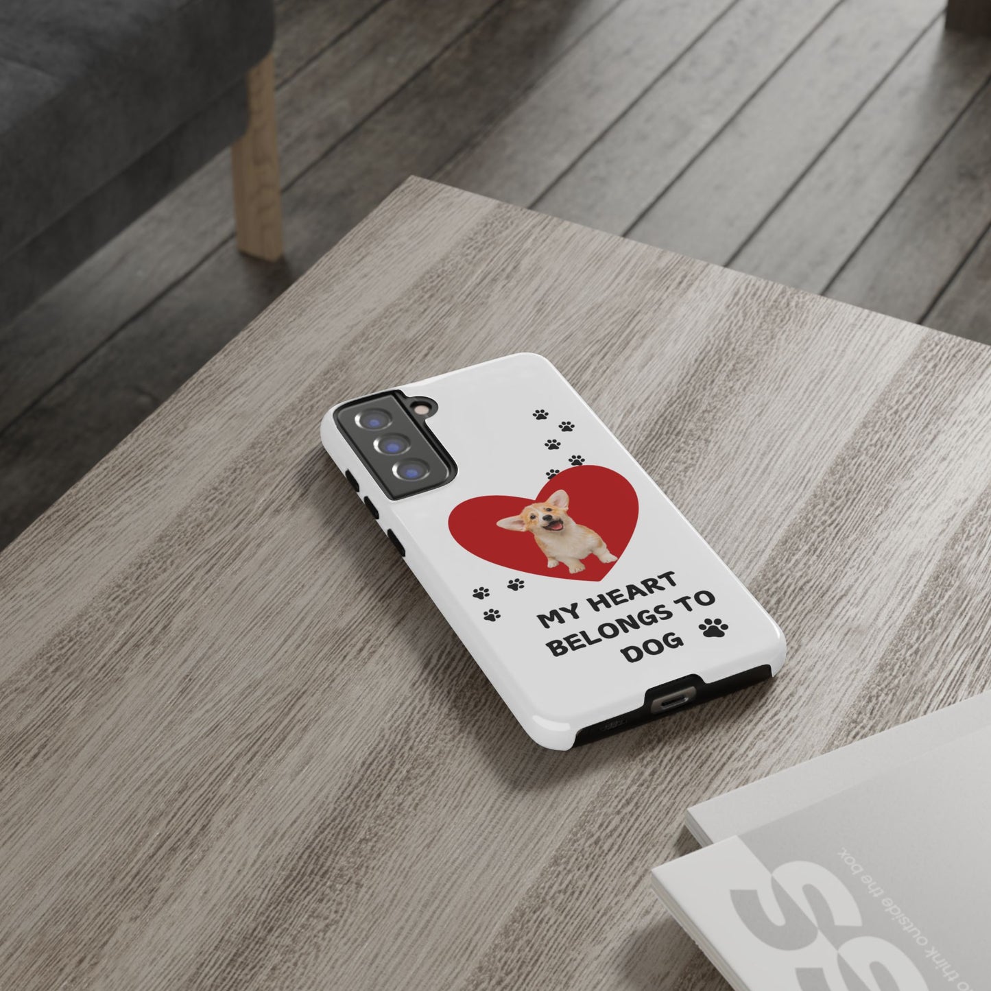 My Heart Belongs to Dog -Corgi Pup Version- Smart Phone Tough Case