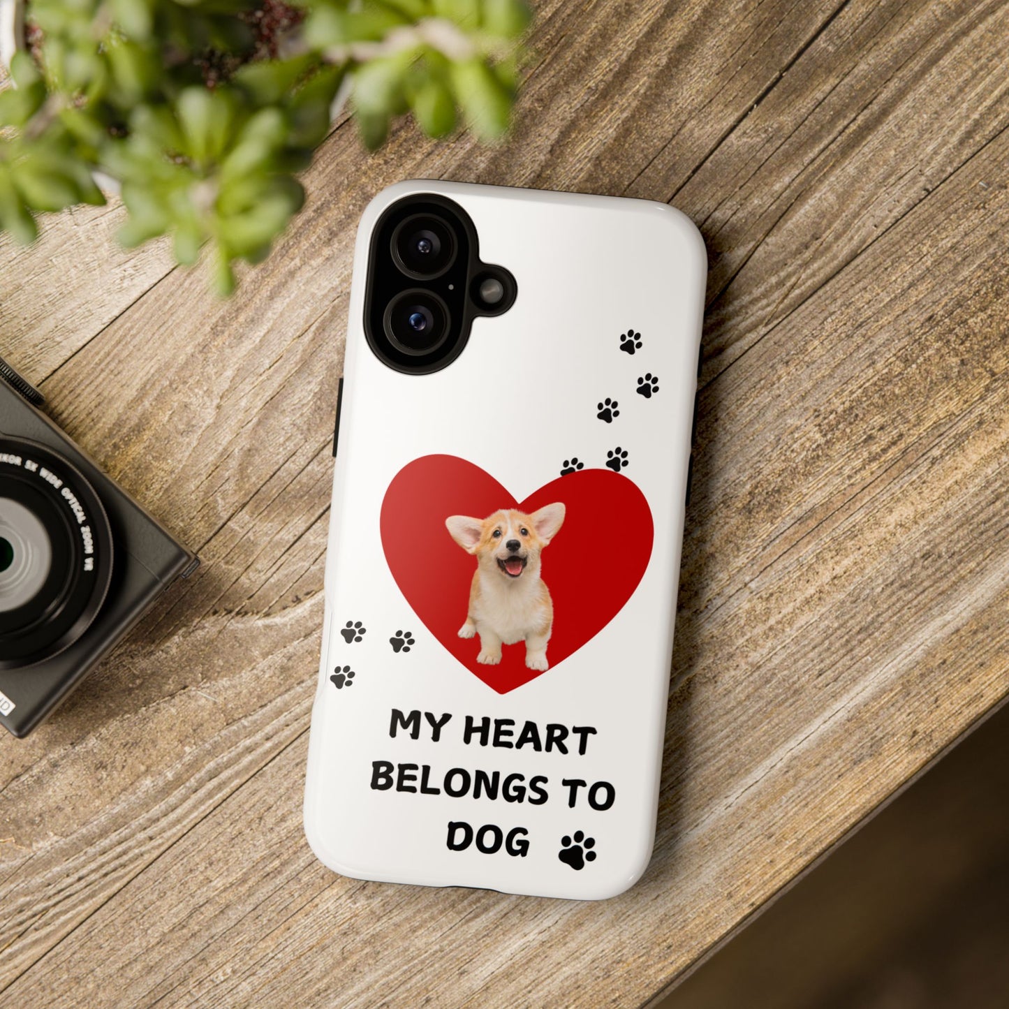 My Heart Belongs to Dog -Corgi Pup Version- Smart Phone Tough Case