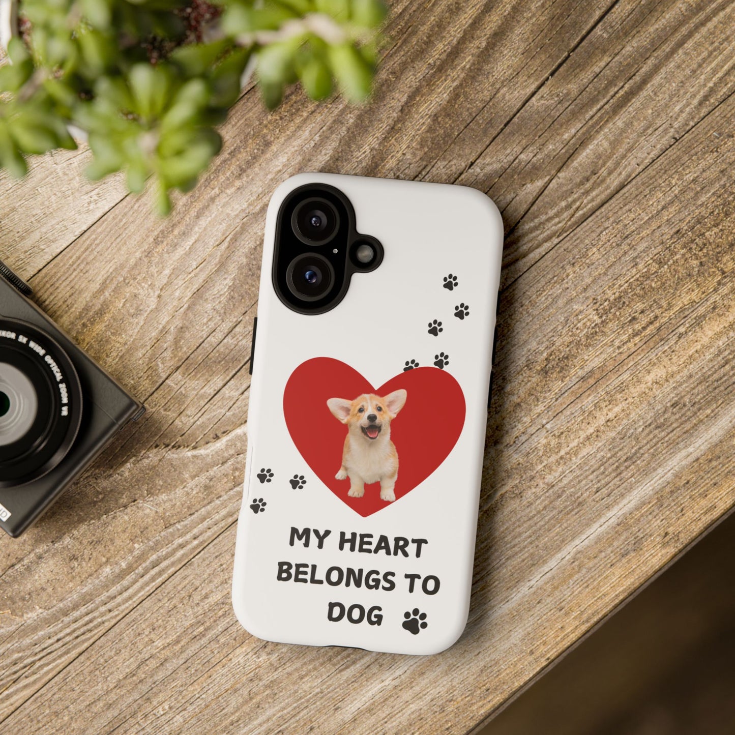 My Heart Belongs to Dog -Corgi Pup Version- Smart Phone Tough Case