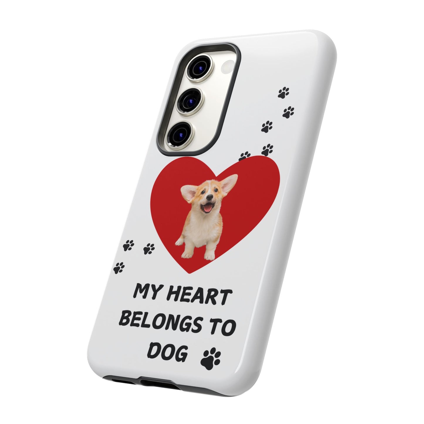 My Heart Belongs to Dog -Corgi Pup Version- Smart Phone Tough Case