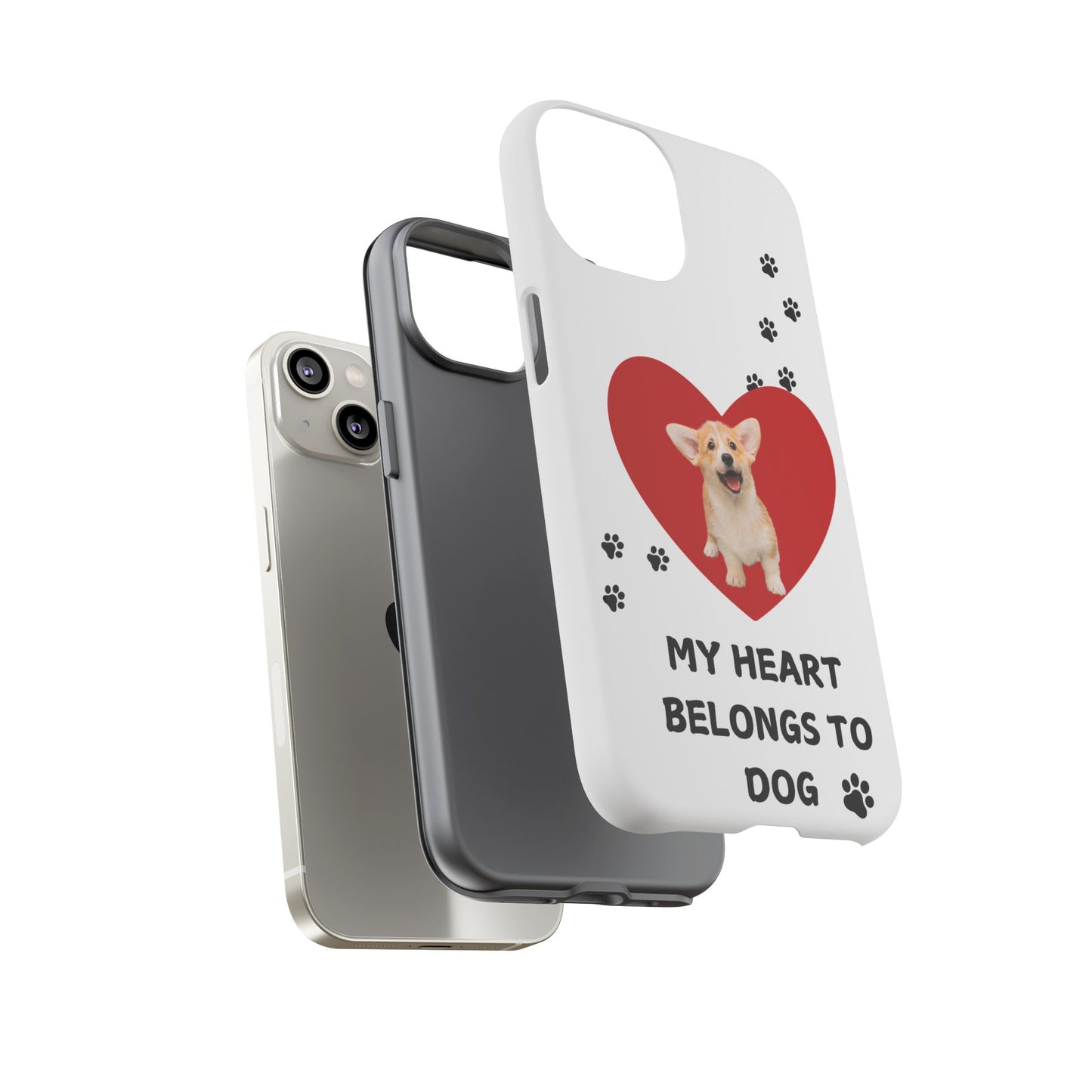 My Heart Belongs to Dog -Corgi Pup Version- Smart Phone Tough Case