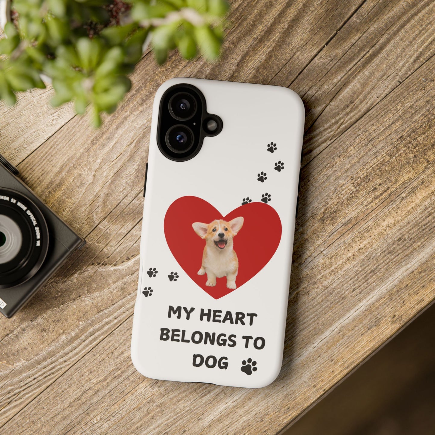 My Heart Belongs to Dog -Corgi Pup Version- Smart Phone Tough Case