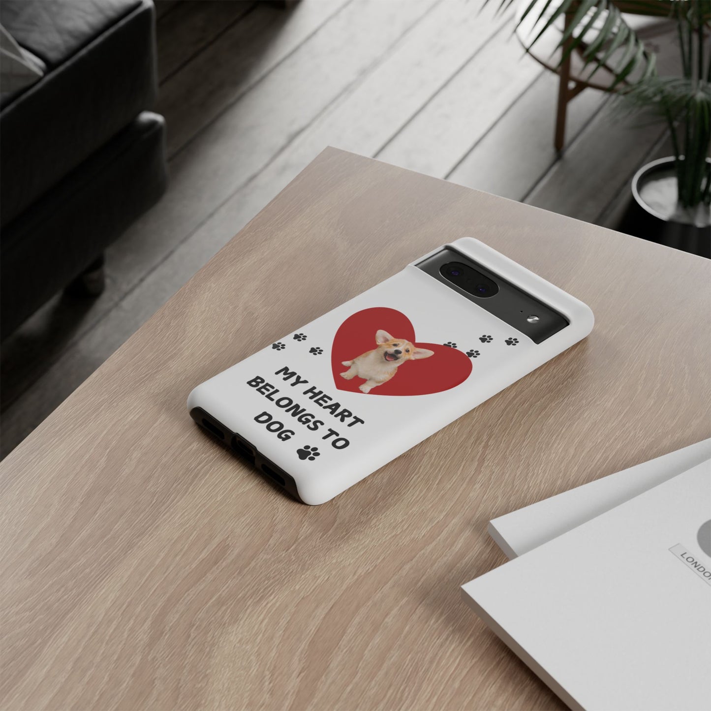 My Heart Belongs to Dog -Corgi Pup Version- Smart Phone Tough Case