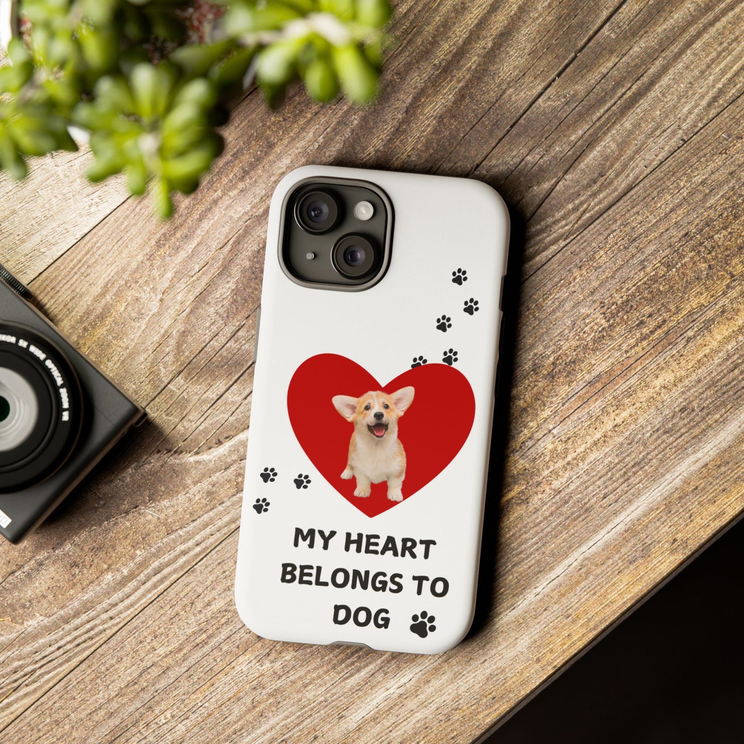 My Heart Belongs to Dog -Corgi Pup Version- Smart Phone Tough Case
