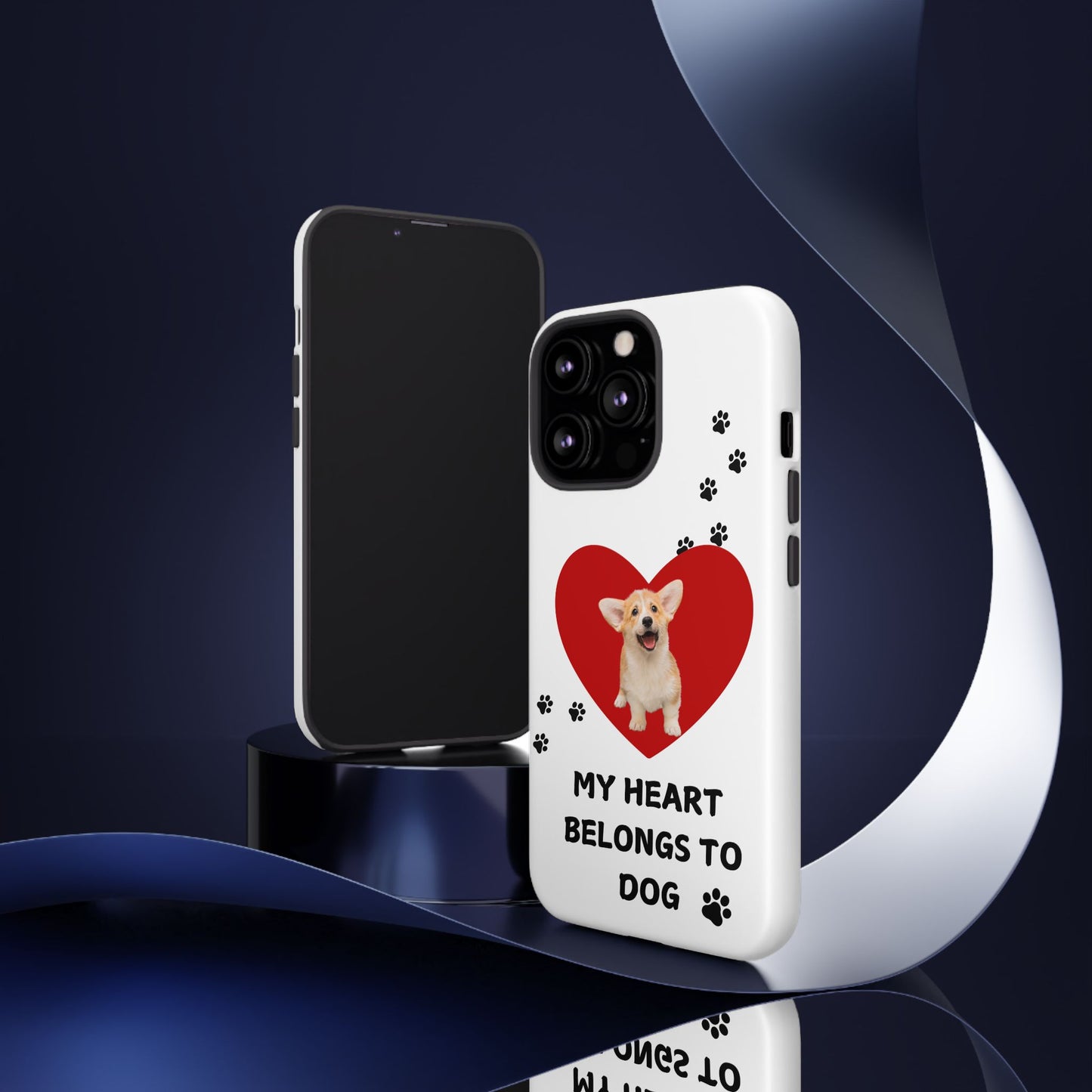 My Heart Belongs to Dog -Corgi Pup Version- Smart Phone Tough Case