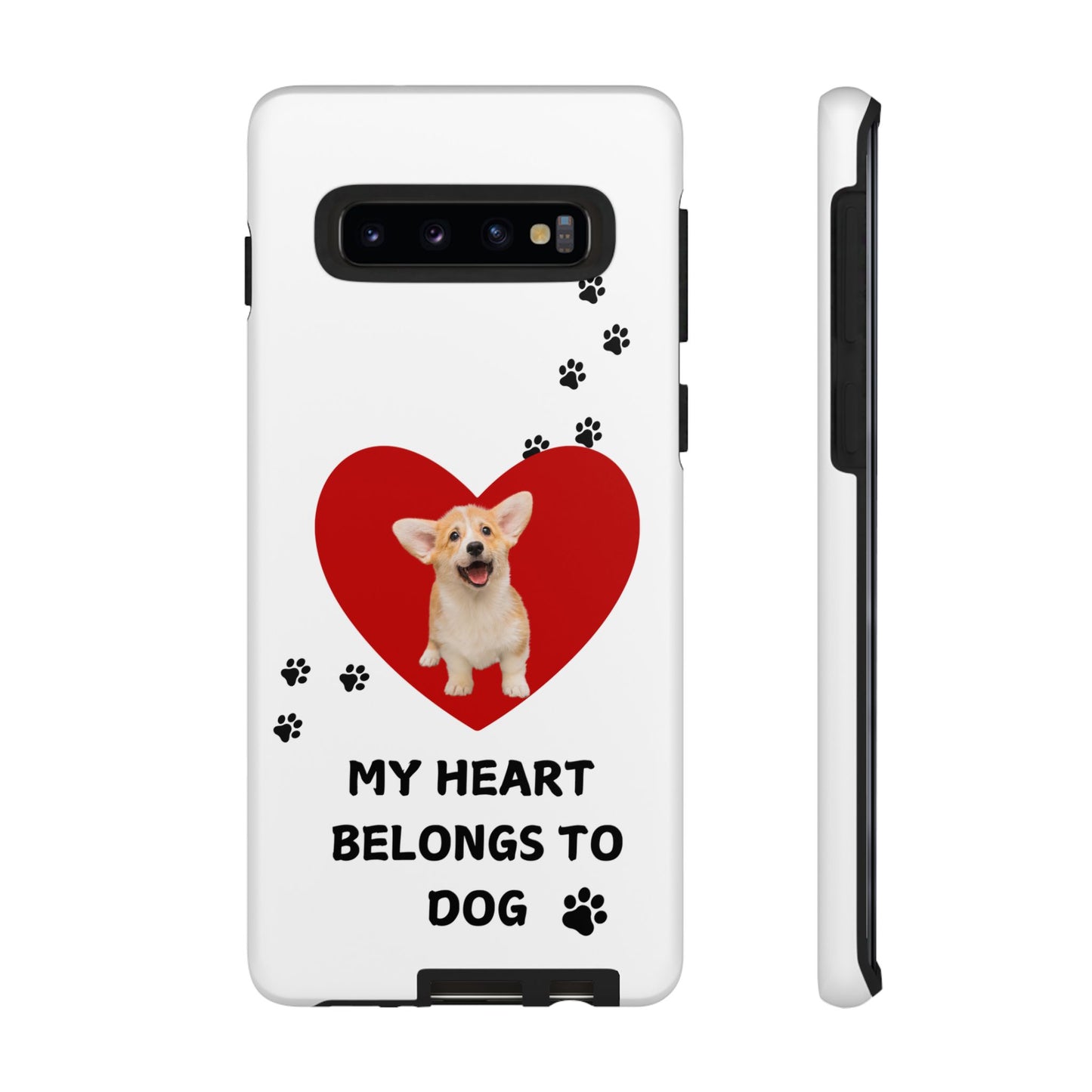 My Heart Belongs to Dog -Corgi Pup Version- Smart Phone Tough Case