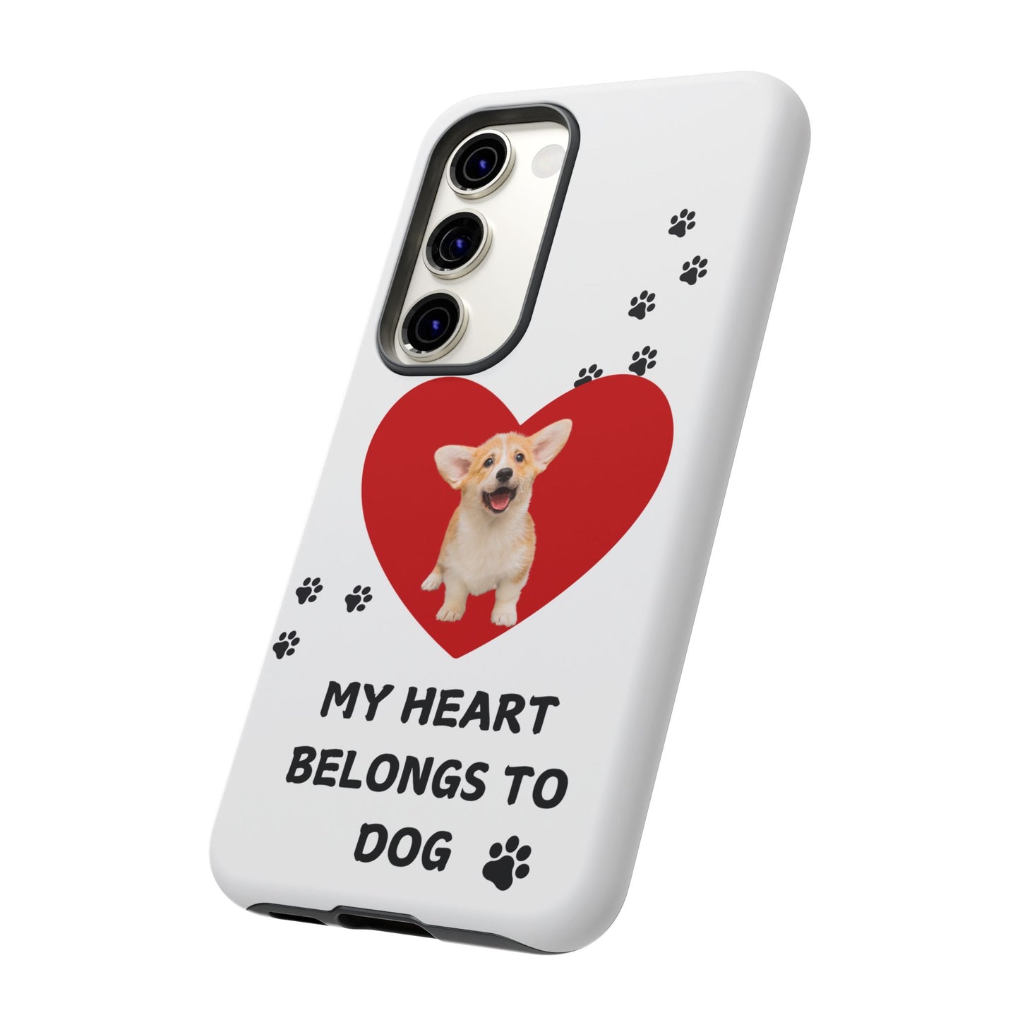 My Heart Belongs to Dog -Corgi Pup Version- Smart Phone Tough Case