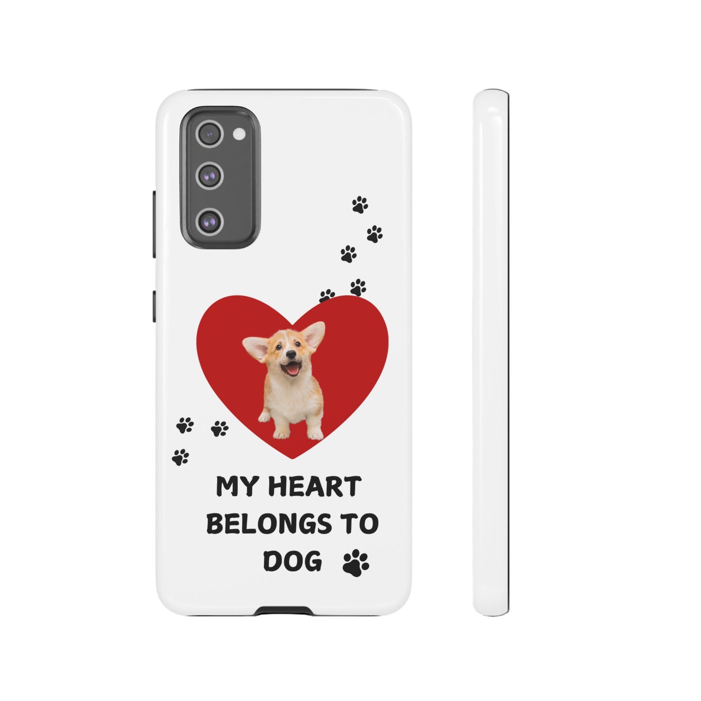 My Heart Belongs to Dog -Corgi Pup Version- Smart Phone Tough Case