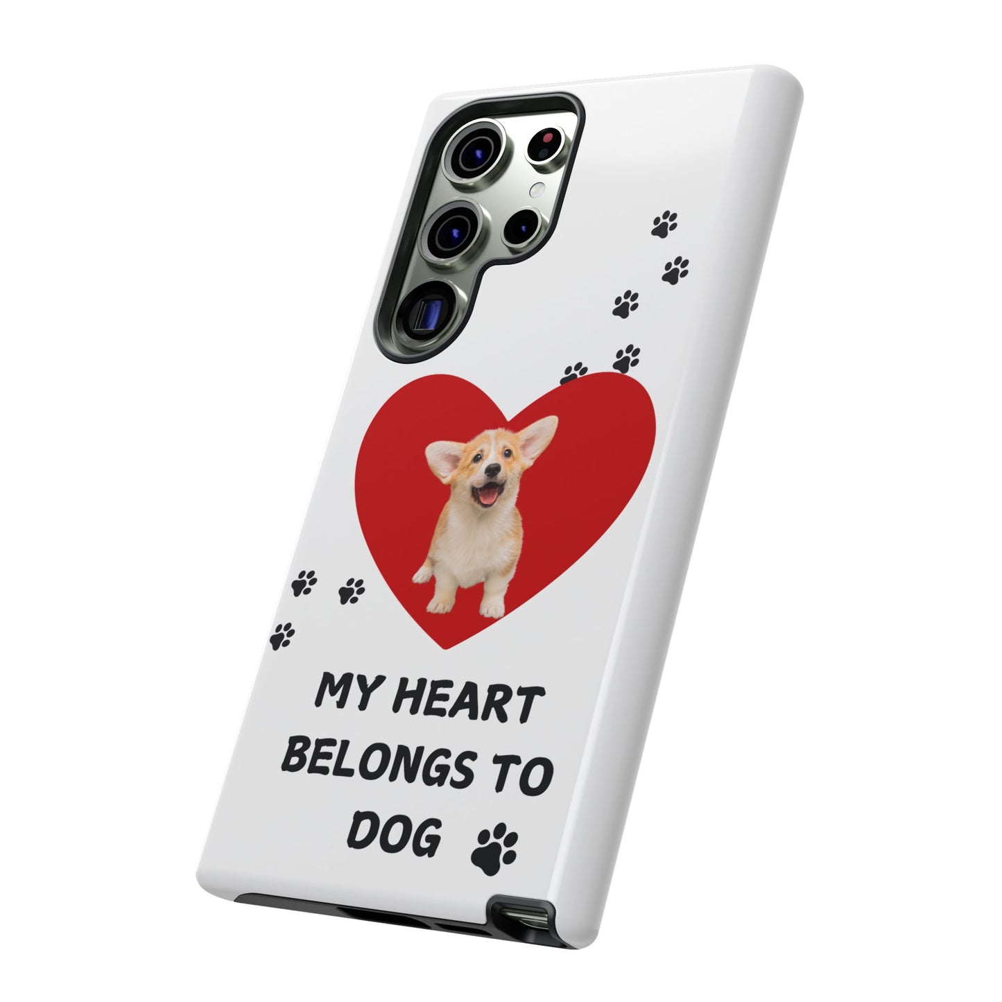 My Heart Belongs to Dog -Corgi Pup Version- Smart Phone Tough Case