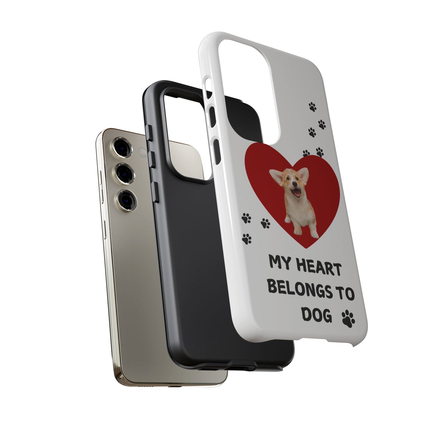 My Heart Belongs to Dog -Corgi Pup Version- Smart Phone Tough Case