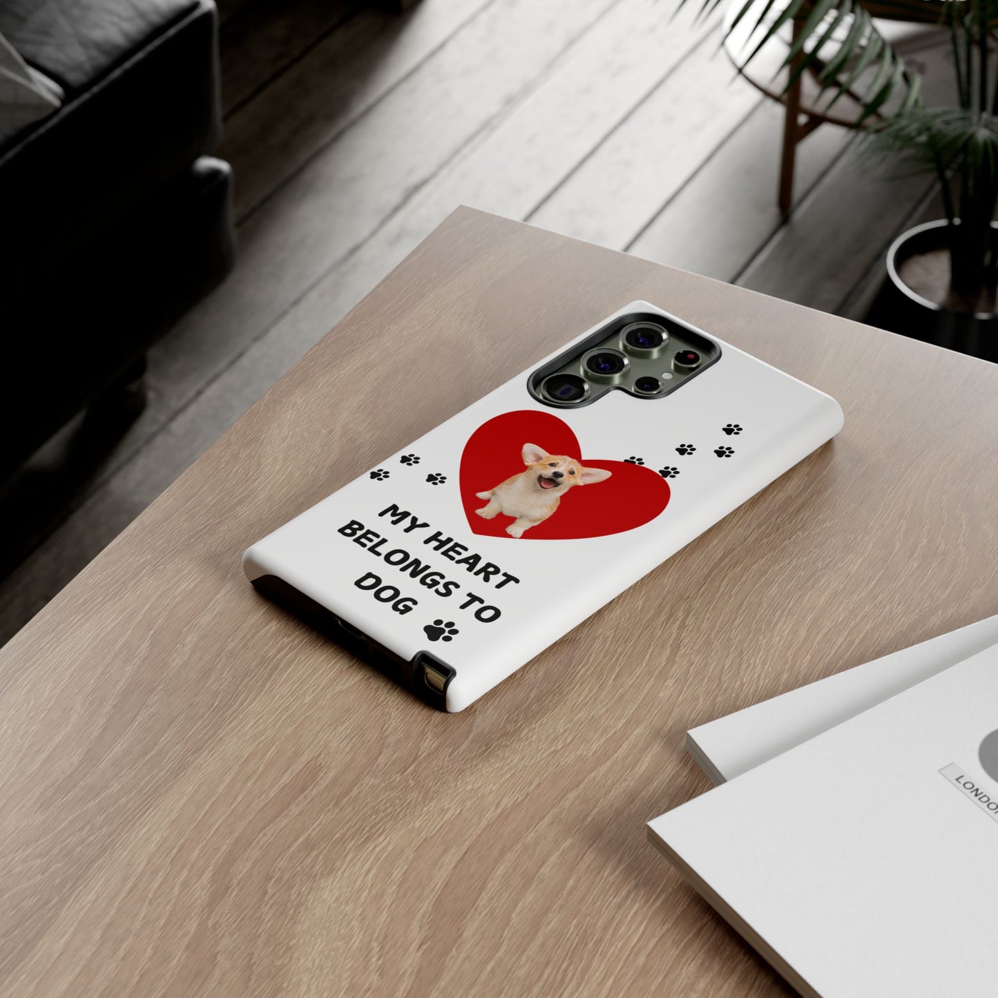 My Heart Belongs to Dog -Corgi Pup Version- Smart Phone Tough Case