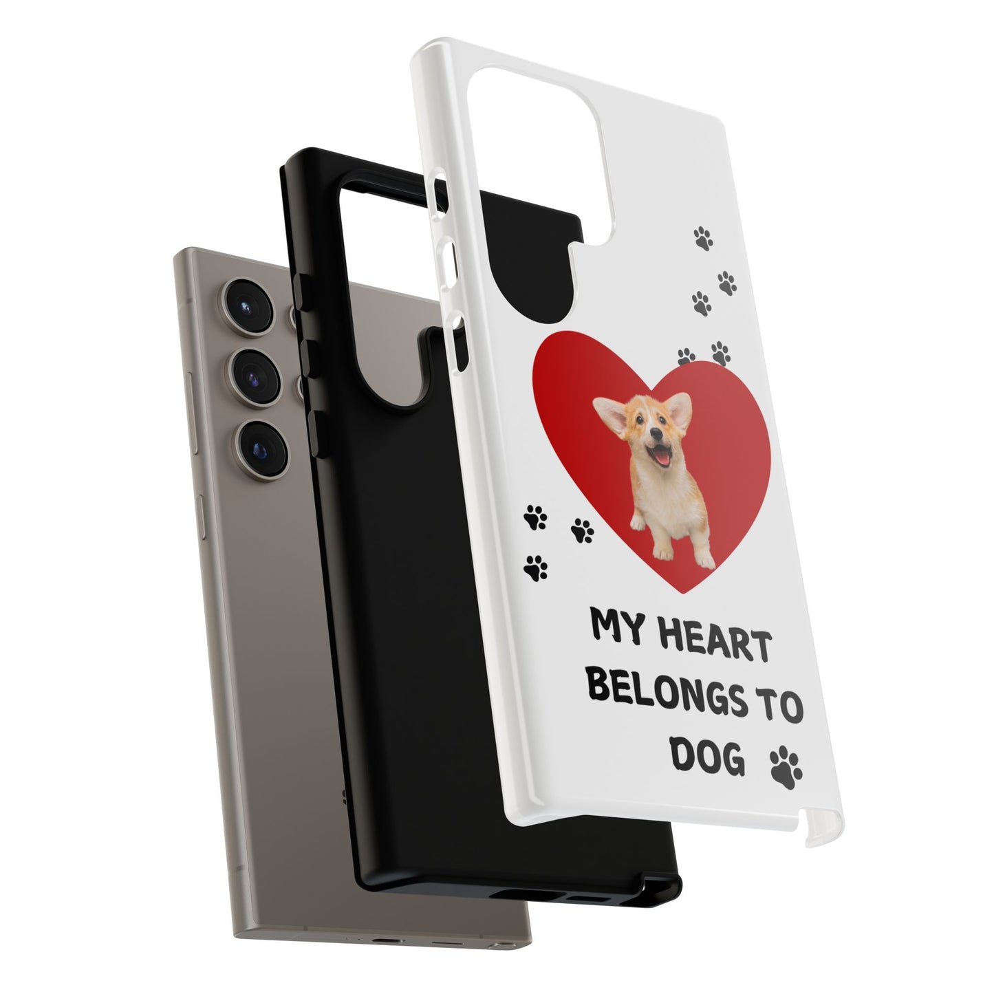 My Heart Belongs to Dog -Corgi Pup Version- Smart Phone Tough Case