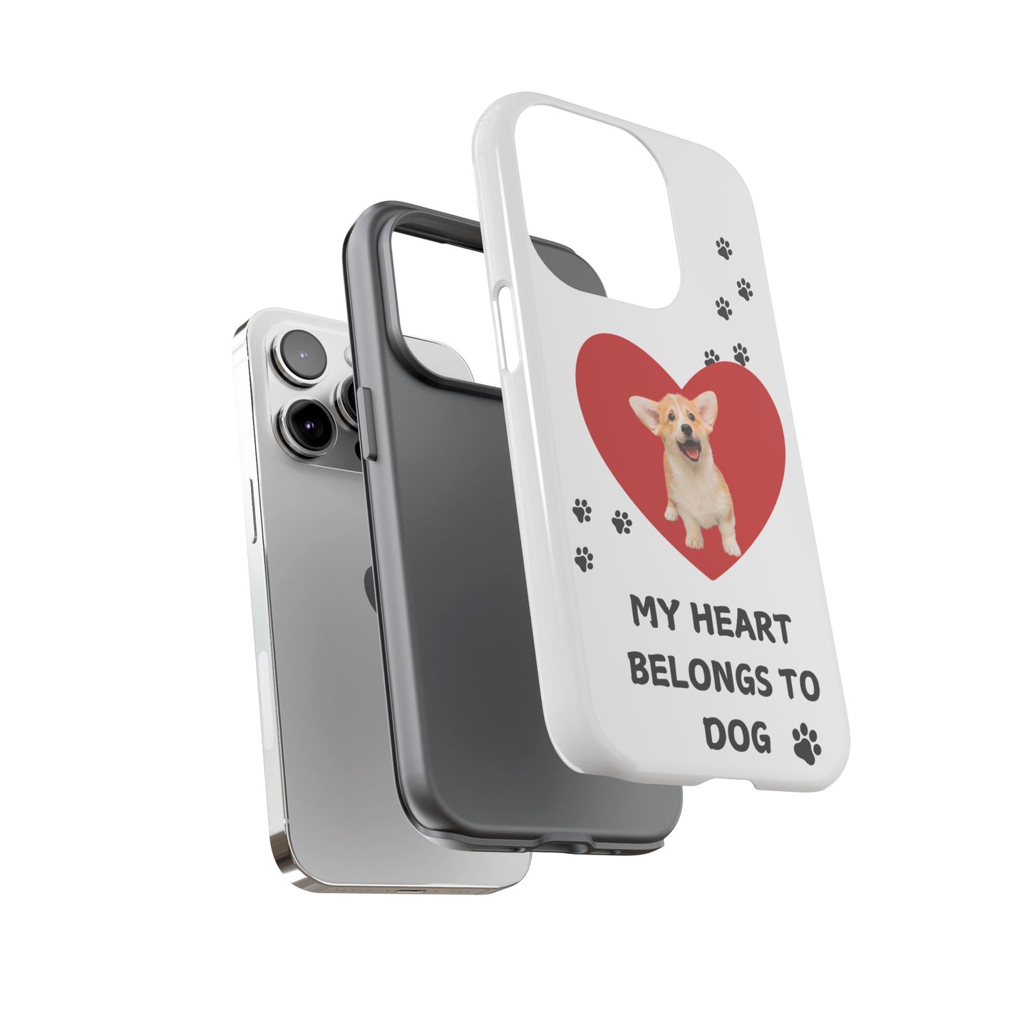 My Heart Belongs to Dog -Corgi Pup Version- Smart Phone Tough Case