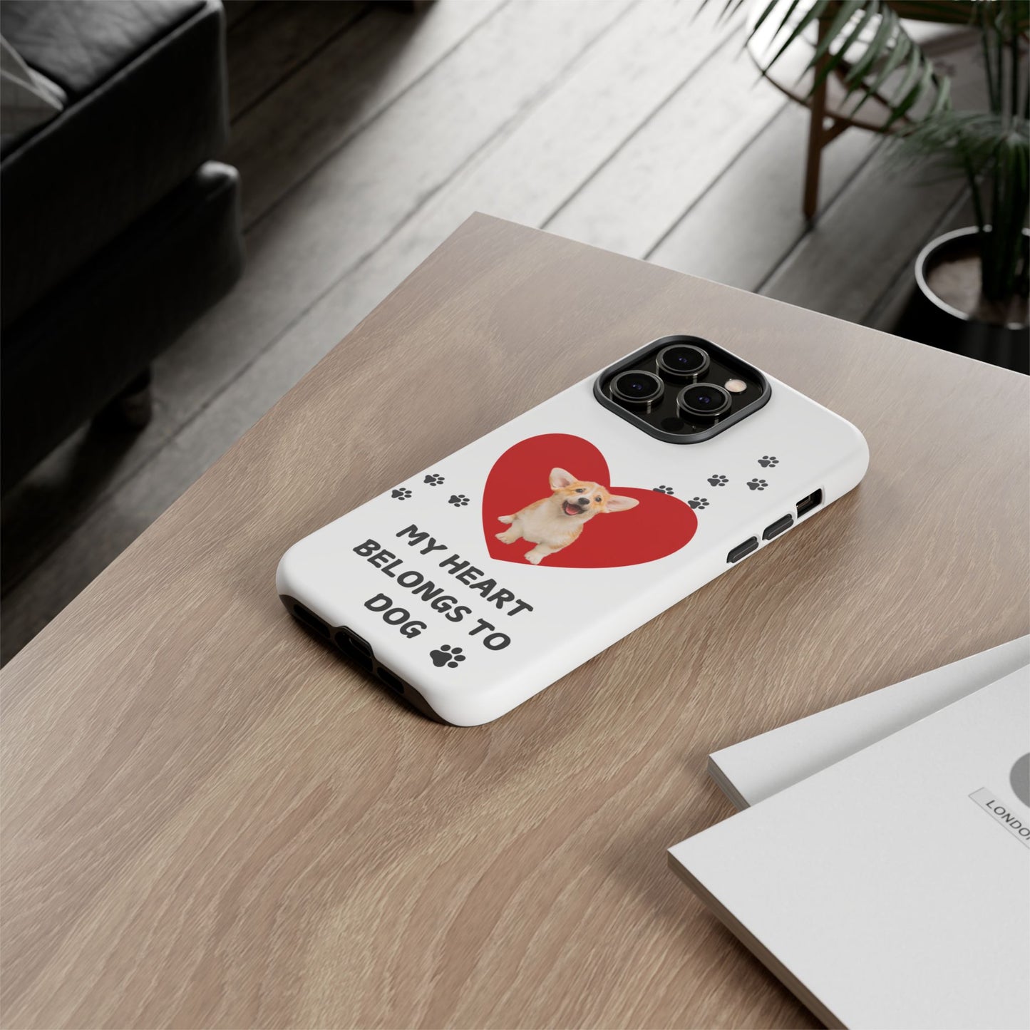 My Heart Belongs to Dog -Corgi Pup Version- Smart Phone Tough Case