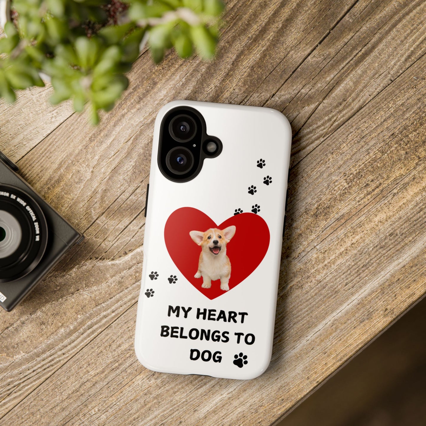 My Heart Belongs to Dog -Corgi Pup Version- Smart Phone Tough Case
