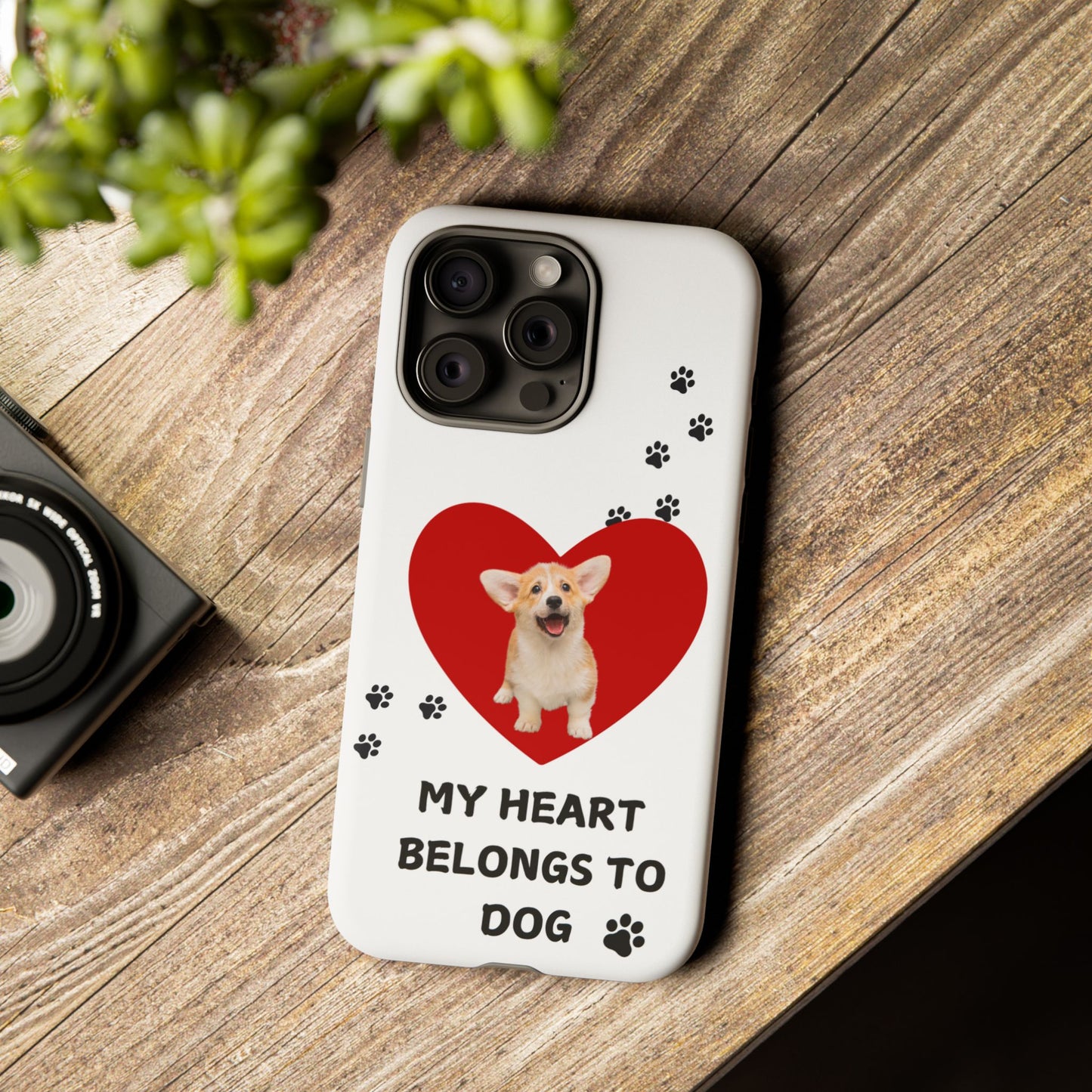 My Heart Belongs to Dog -Corgi Pup Version- Smart Phone Tough Case