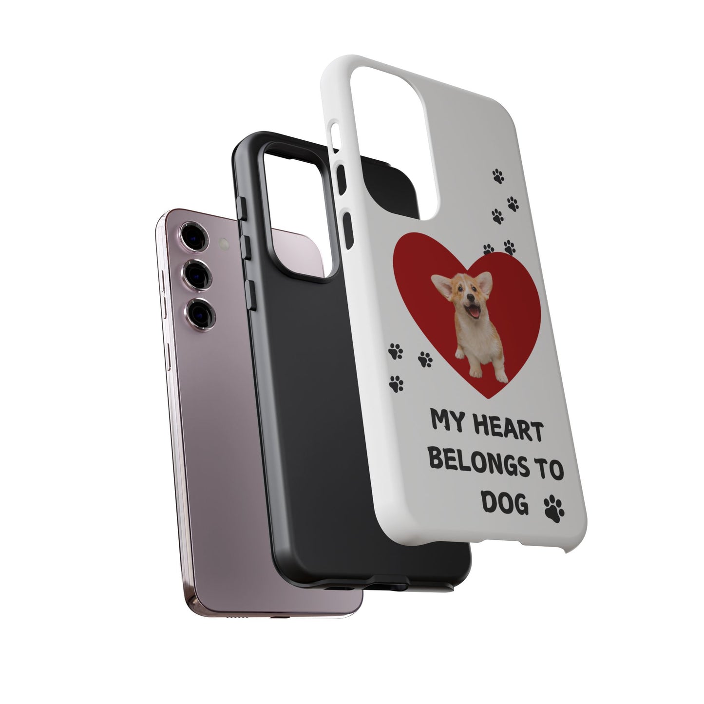 My Heart Belongs to Dog -Corgi Pup Version- Smart Phone Tough Case
