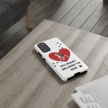 My Heart Belongs to Dog -Beagle Version-  Smart Phone Tough Case