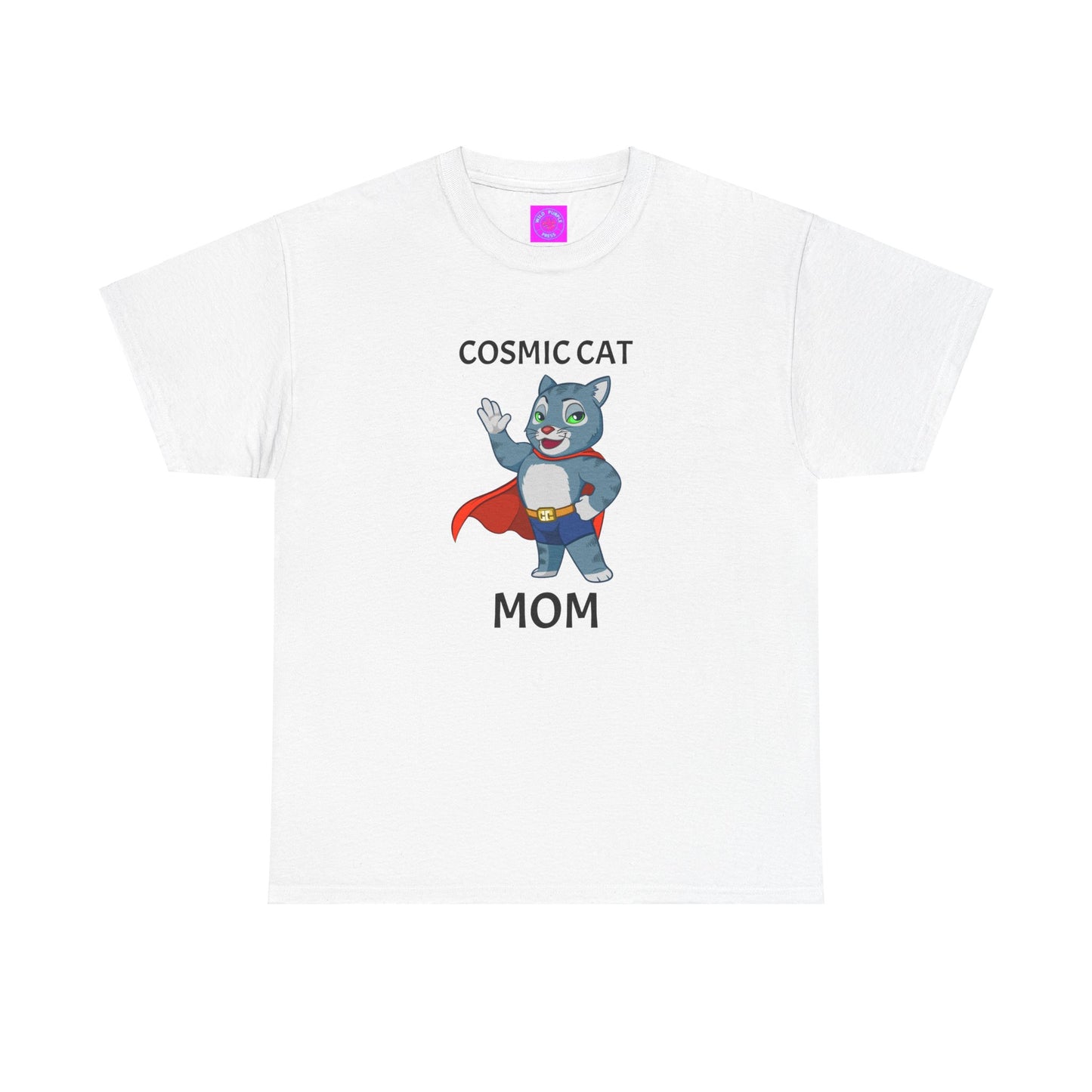 "Cosmic Cat Mom" Heavy Cotton Tee