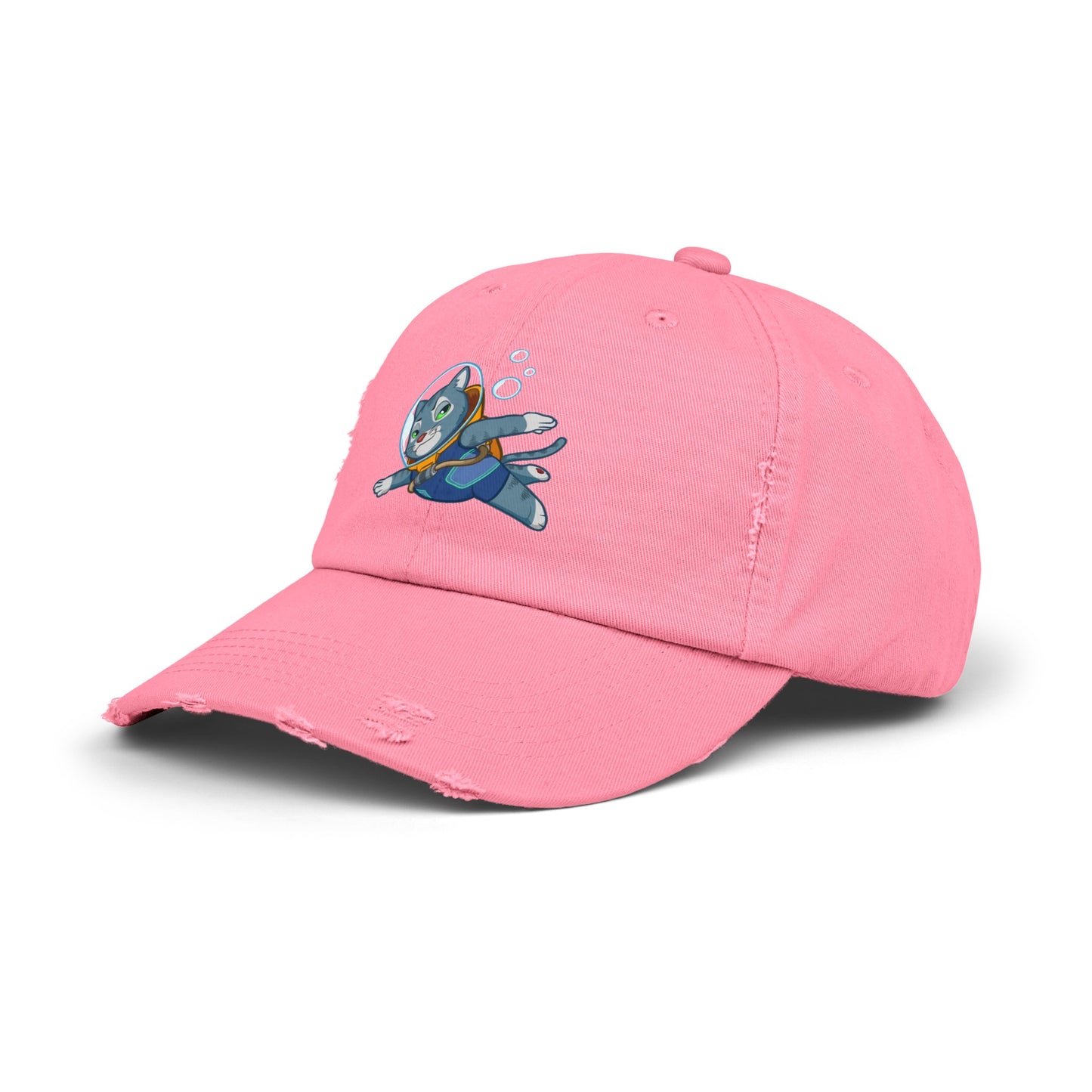 Unisex Cosmic Under the Sea Distressed Cap