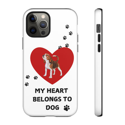 My Heart Belongs to Dog -Beagle Version-  Smart Phone Tough Case