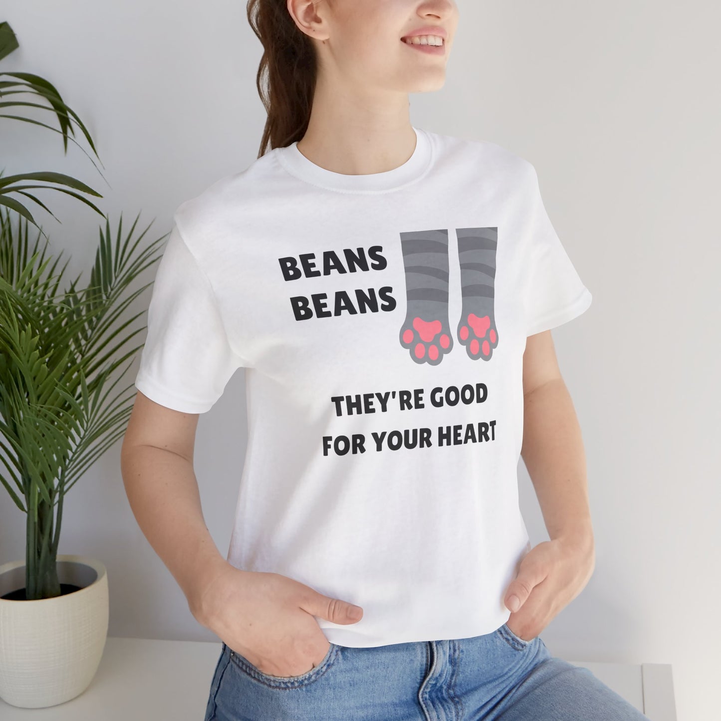 Cat Paws Beans Short Sleeve Tee