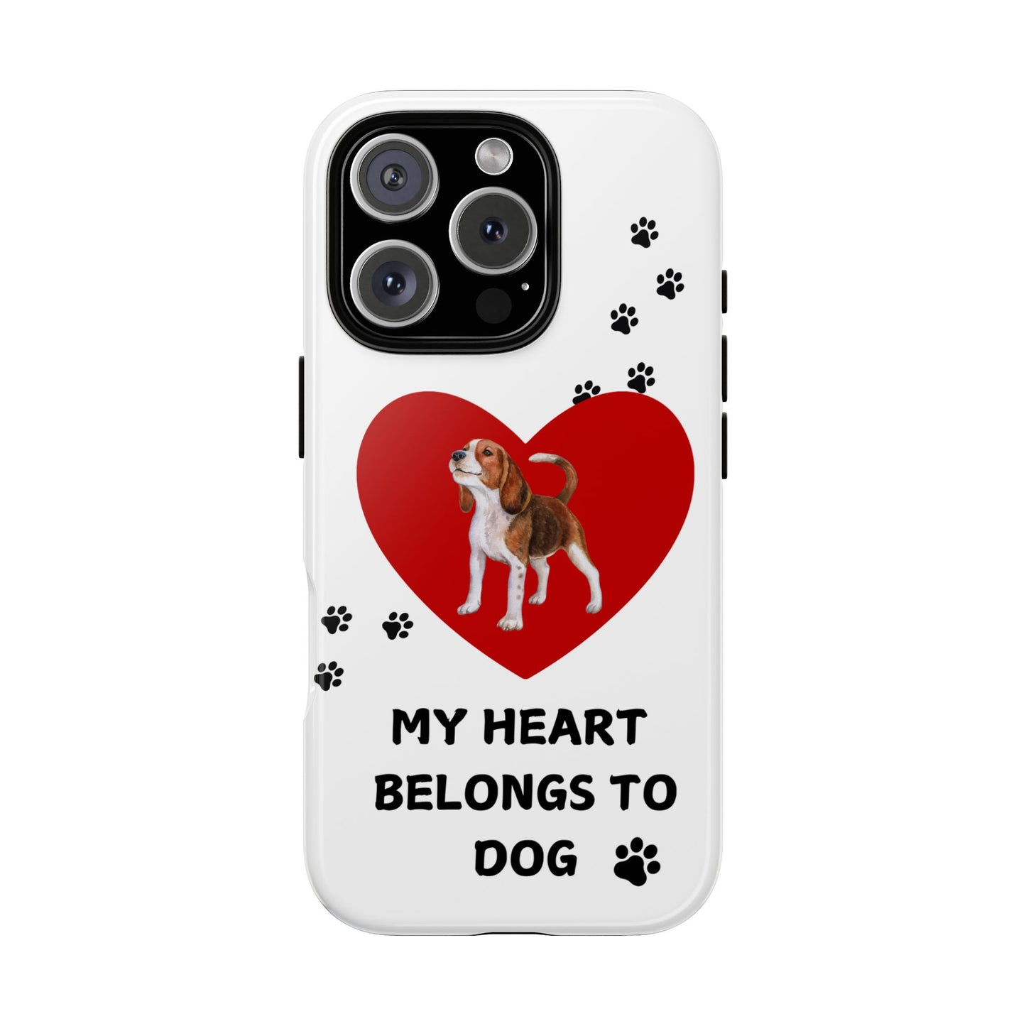 My Heart Belongs to Dog -Beagle Version-  Smart Phone Tough Case