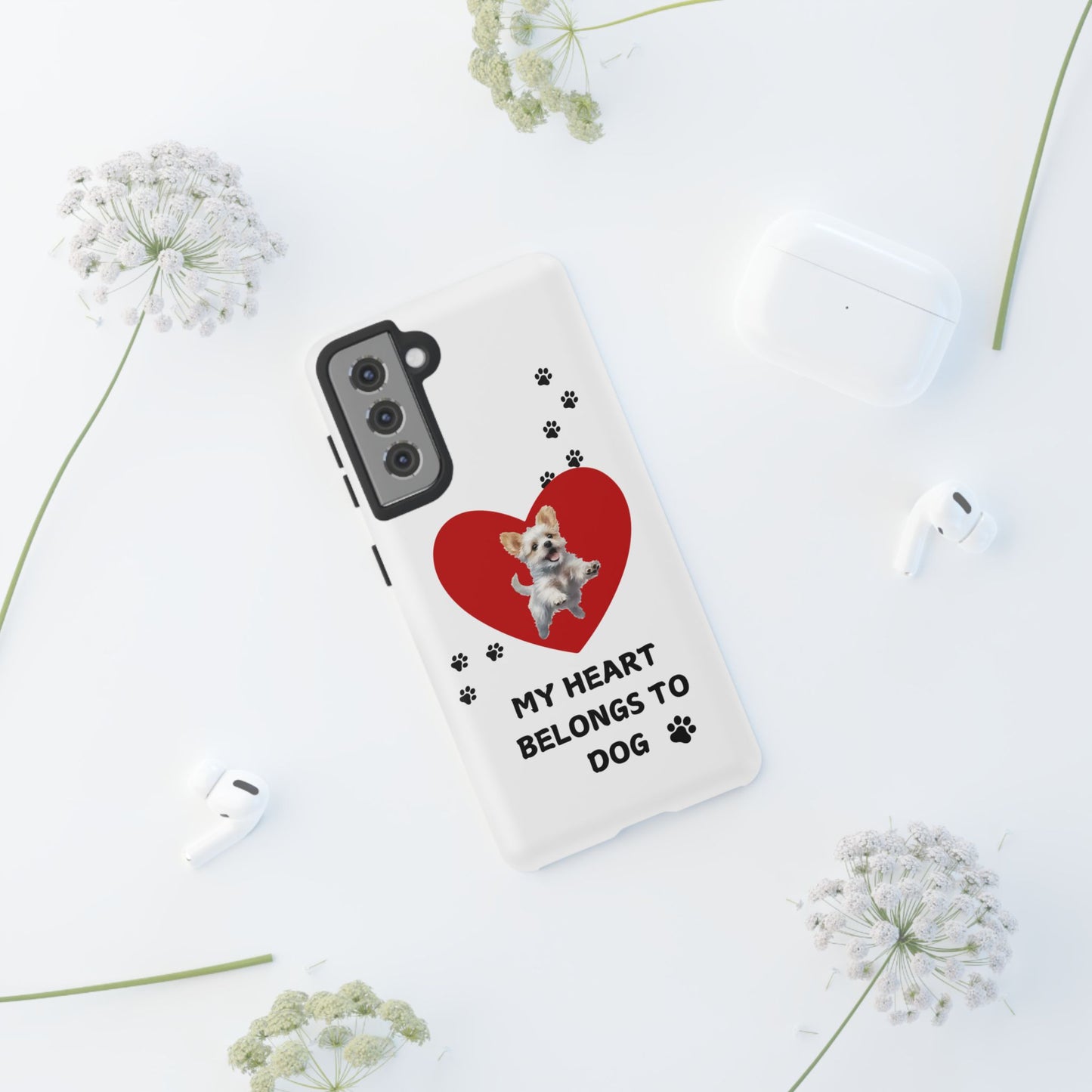 My Heart Belongs to Dog -Pup Version-  Smart Phone Tough Case