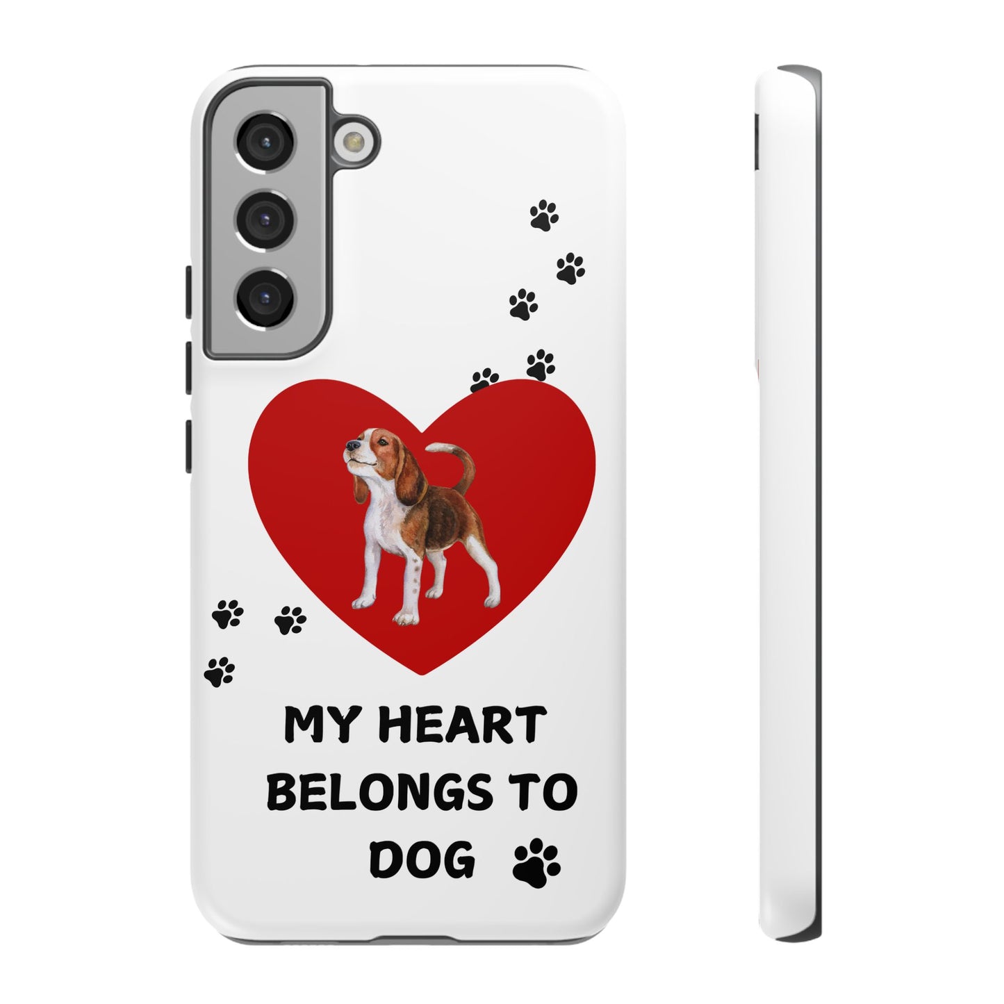 My Heart Belongs to Dog -Beagle Version-  Smart Phone Tough Case