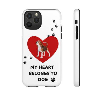 My Heart Belongs to Dog -Beagle Version-  Smart Phone Tough Case