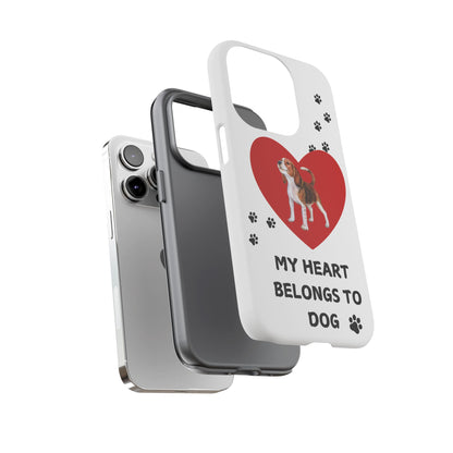 My Heart Belongs to Dog -Beagle Version-  Smart Phone Tough Case