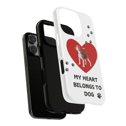 My Heart Belongs to Dog -Beagle Version-  Smart Phone Tough Case