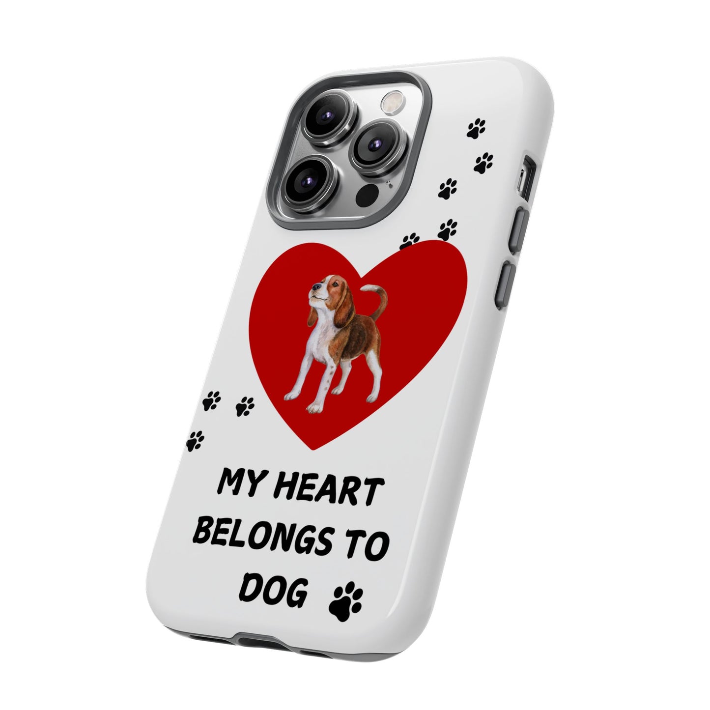 My Heart Belongs to Dog -Beagle Version-  Smart Phone Tough Case