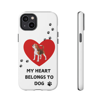 My Heart Belongs to Dog -Beagle Version-  Smart Phone Tough Case