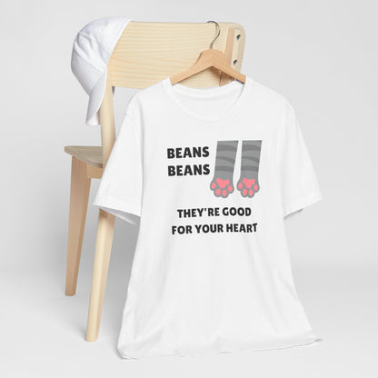 Cat Paws Beans Short Sleeve Tee