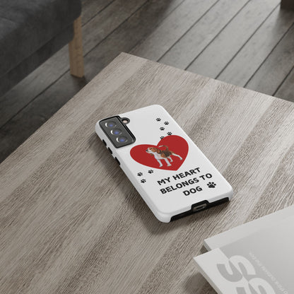 My Heart Belongs to Dog -Beagle Version-  Smart Phone Tough Case